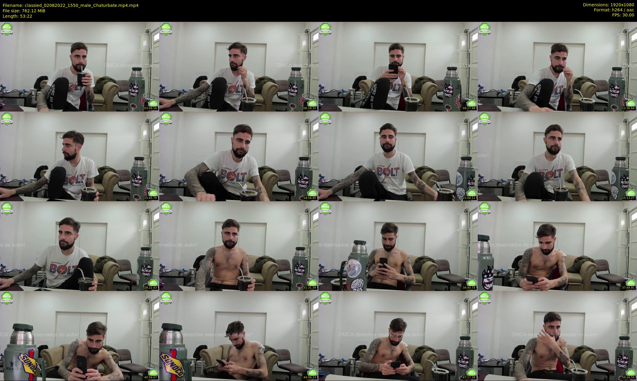 classied — 54 minute Chaturbate male cam show recording, 1080p, Aug 2, 2022
