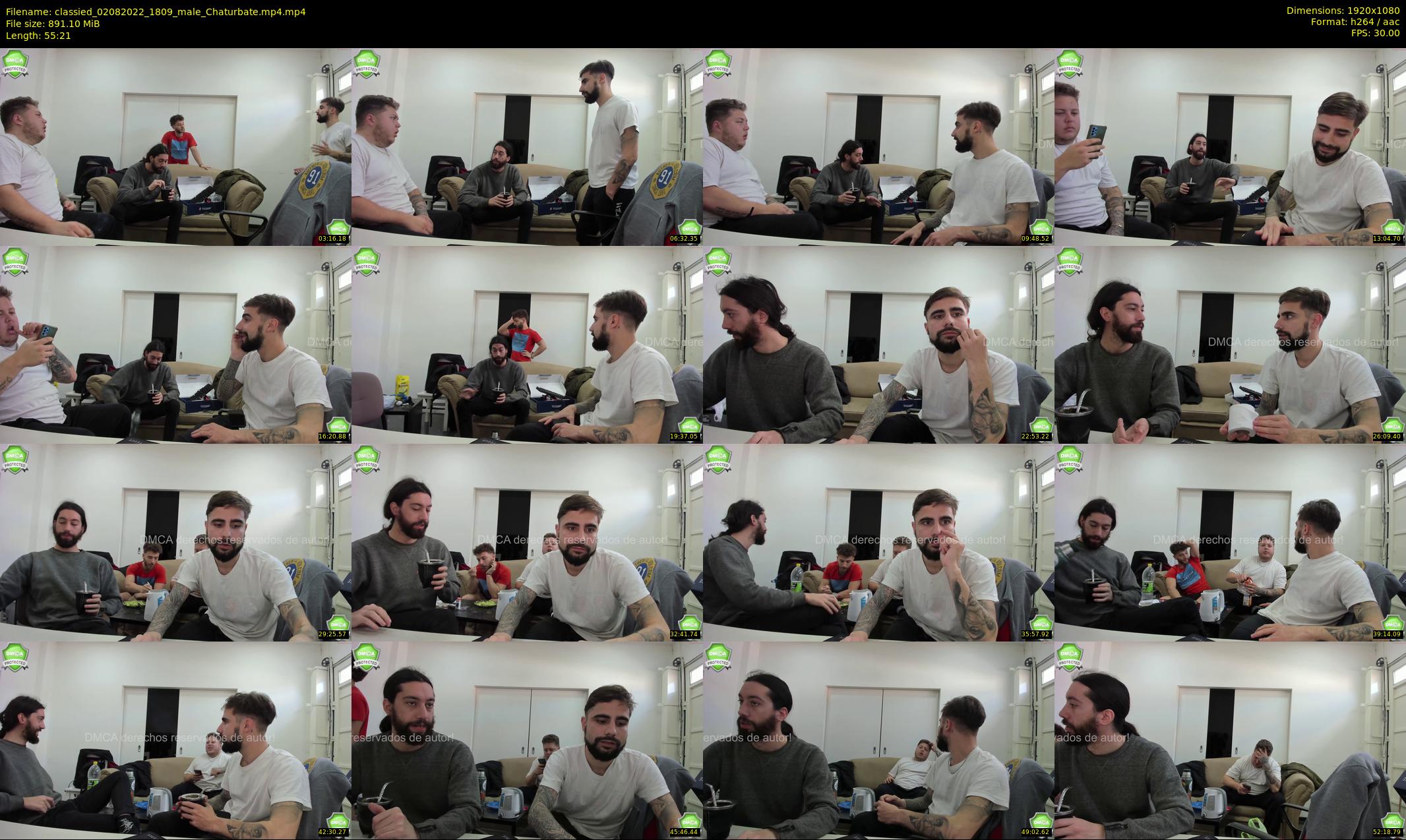 classied — 56 minute Chaturbate male cam show recording, 1080p, Aug 2, 2022