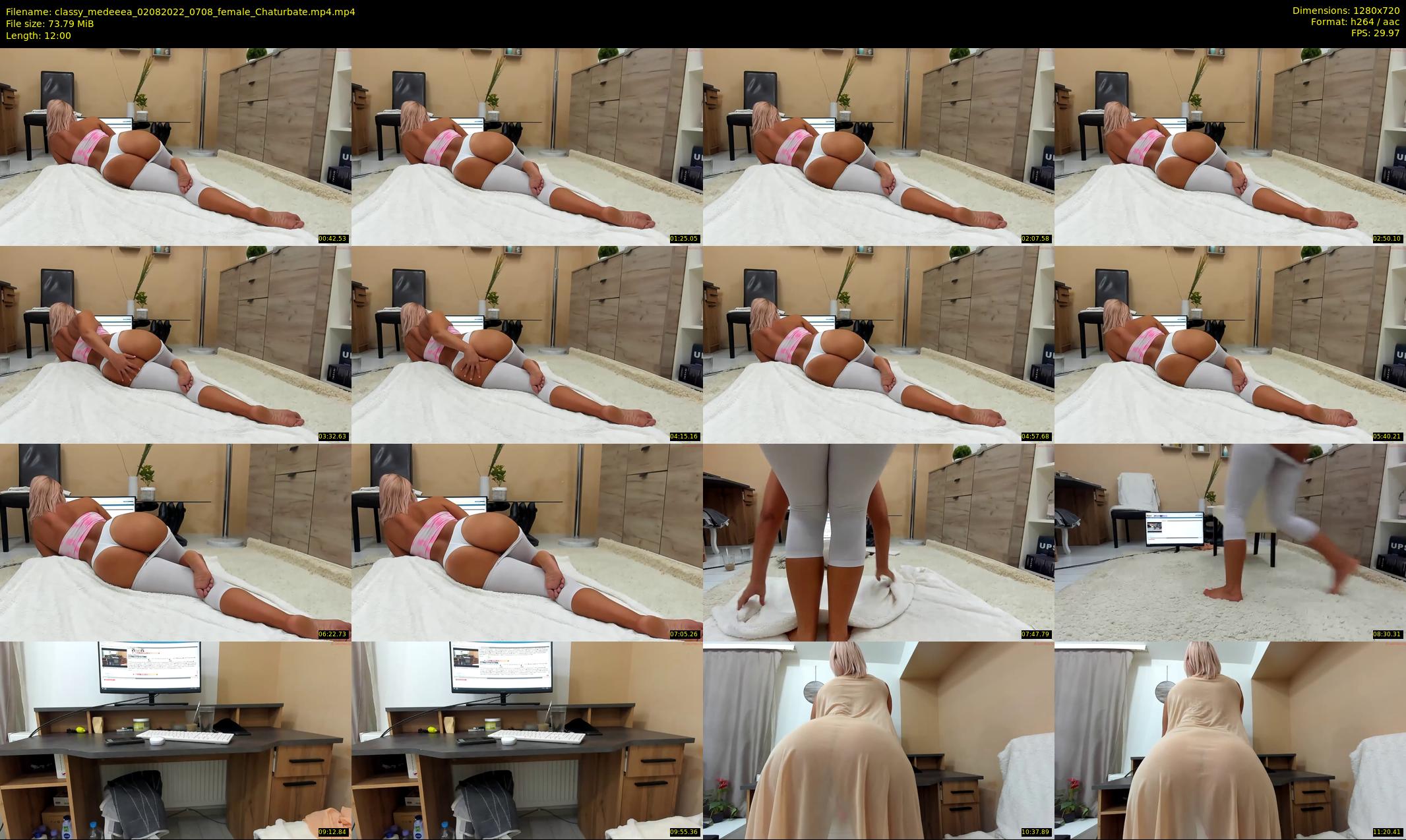 classy_medeeea — 12 minute Chaturbate female cam show recording, 720p, Aug 2, 2022