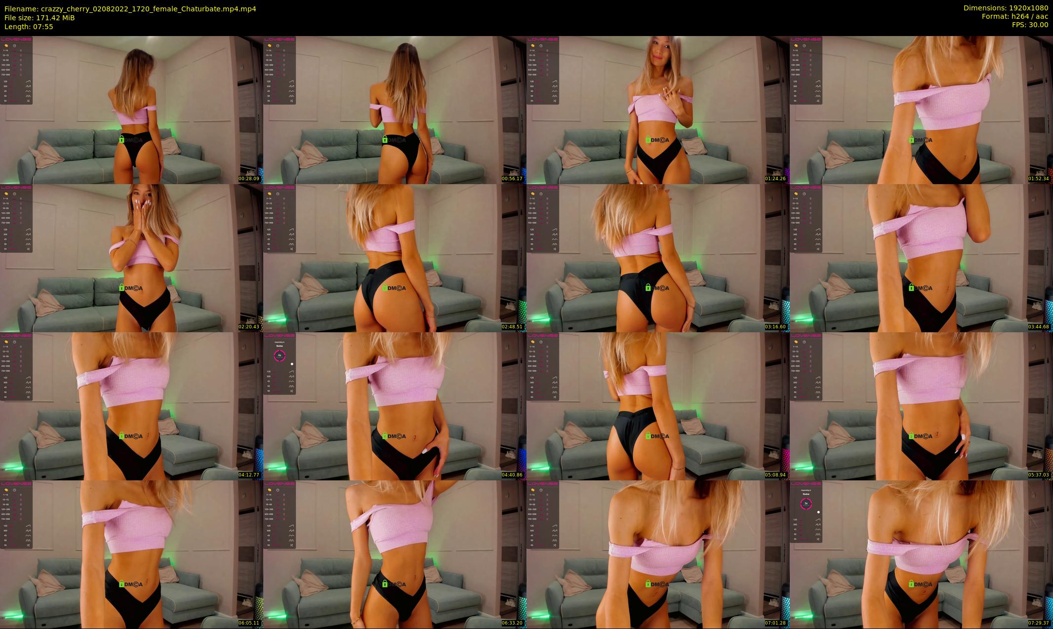 crazzy_cherry — 8 minute Chaturbate female cam show recording, 1080p, Aug 2, 2022