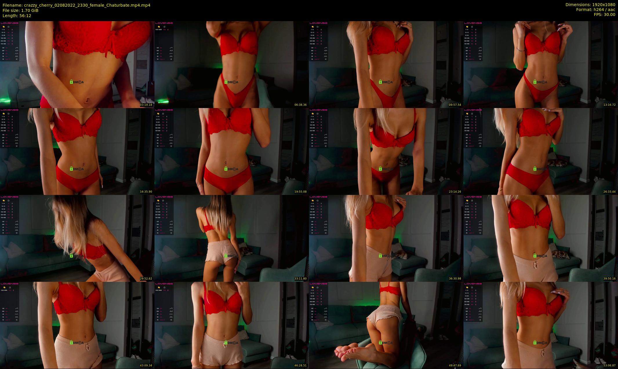 crazzy_cherry — 57 minute Chaturbate female cam show recording, 1080p, Aug 2, 2022