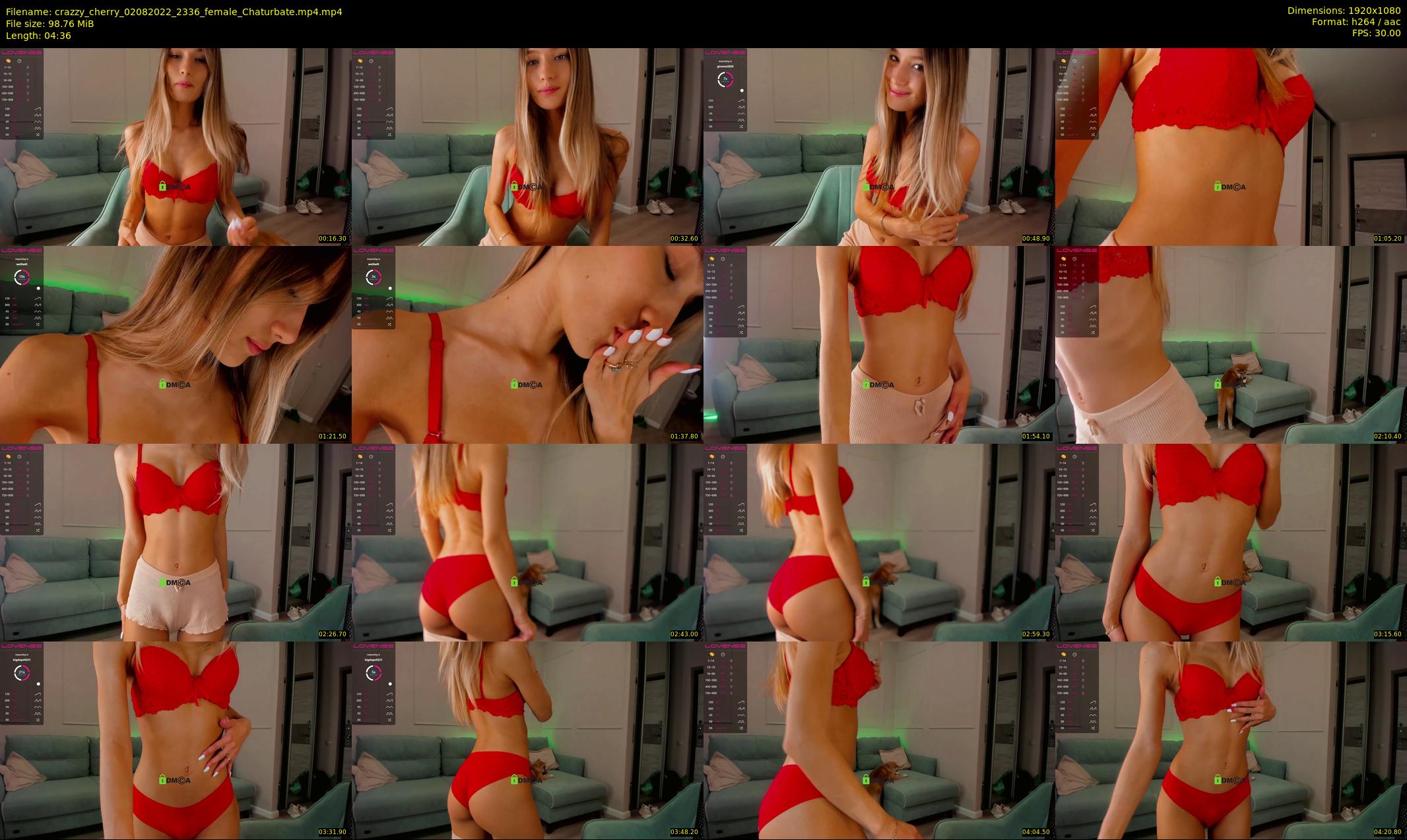 crazzy_cherry — 5 minute Chaturbate female cam show recording, 1080p, Aug 2, 2022