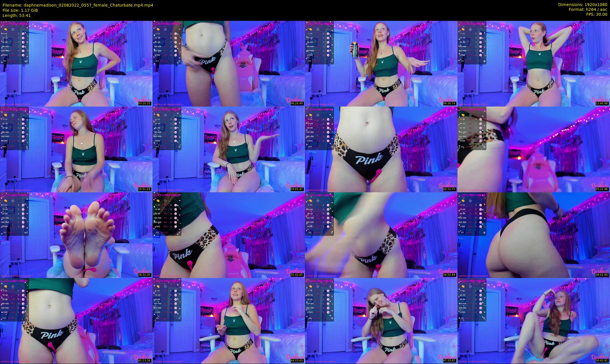 daphnemadison — 54 minute Chaturbate couple cam show recording, 1080p, Aug 2, 2022