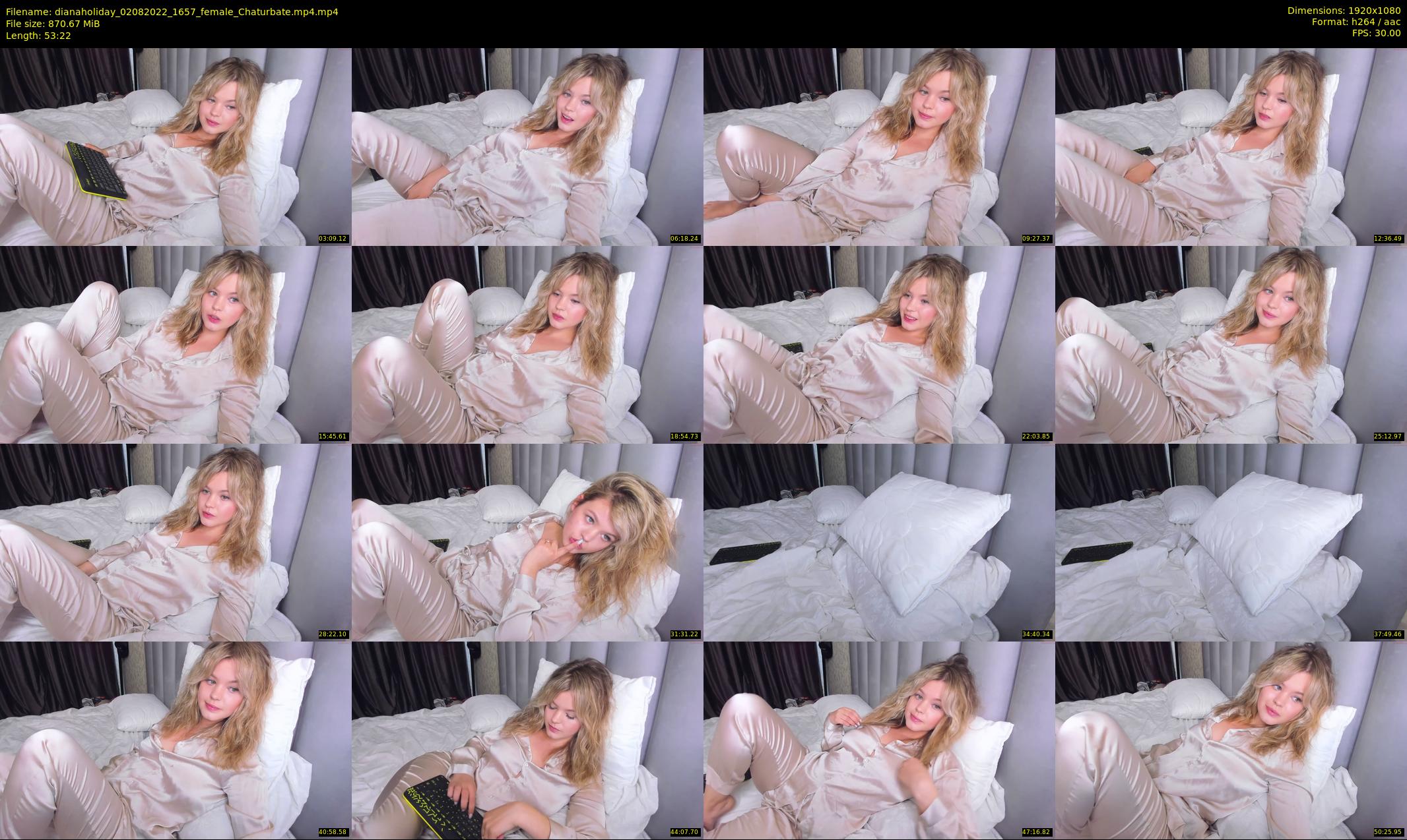 dianaholiday — 54 minute Chaturbate female cam show recording, 1080p, Aug 2, 2022