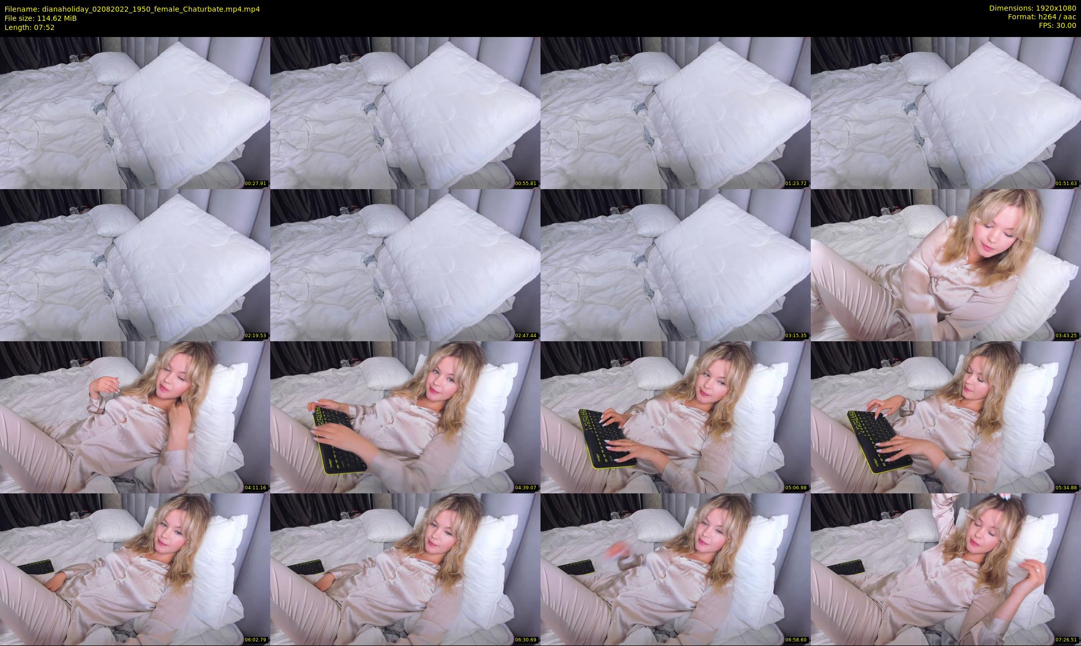 dianaholiday — 8 minute Chaturbate female cam show recording, 1080p, Aug 2, 2022