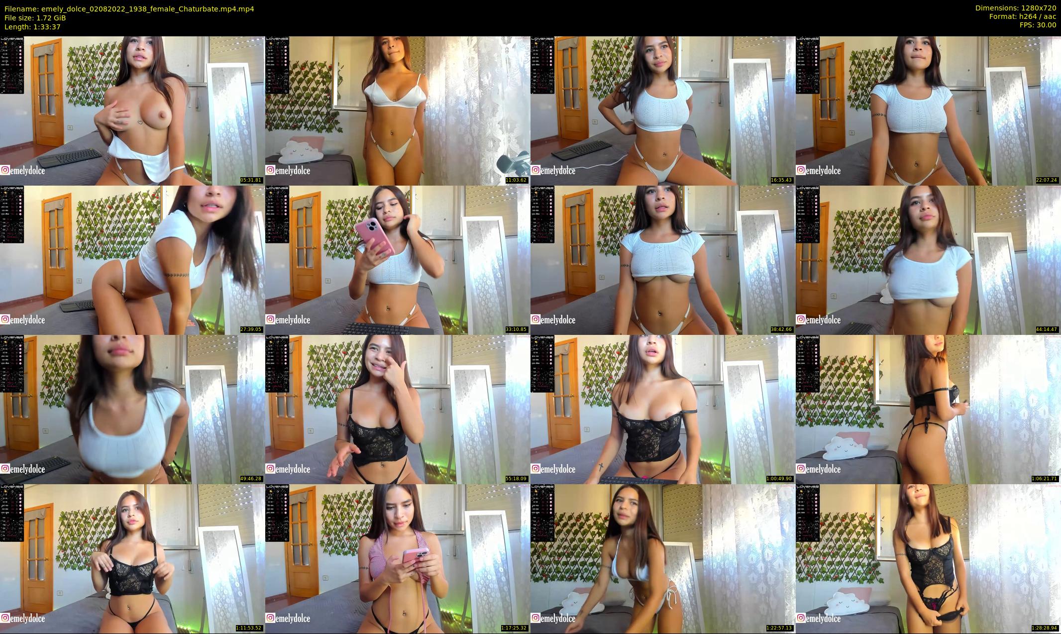 emely_dolce — 94 minute Chaturbate female cam show recording, 720p, Aug 2, 2022