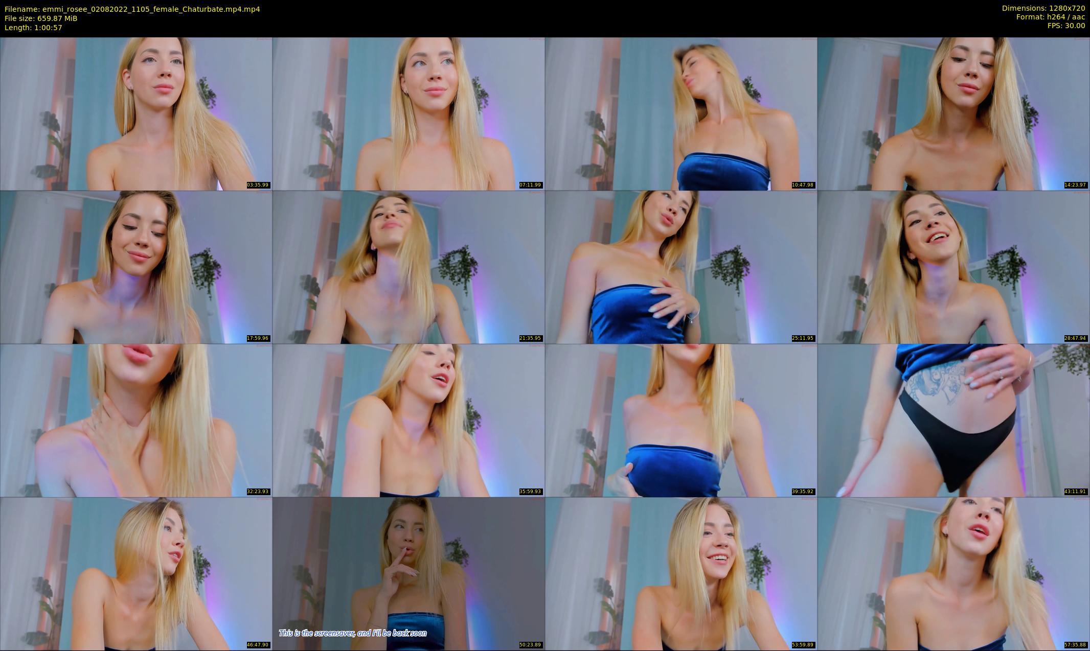 emmi_rosee — 61 minute Chaturbate female cam show recording, 720p, Aug 2, 2022