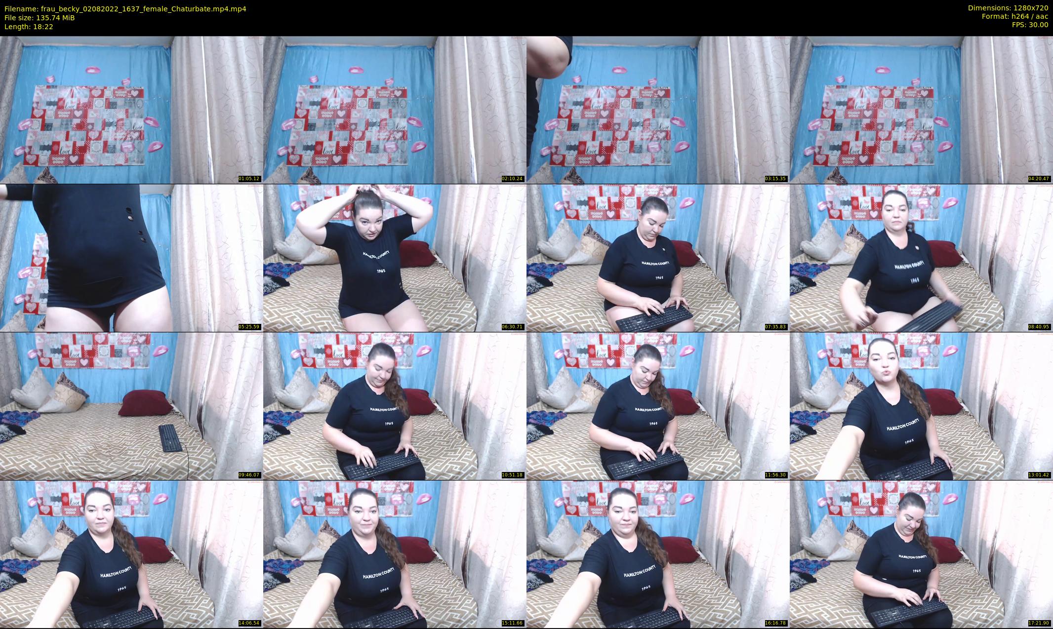frau_becky — 19 minute Chaturbate female cam show recording, 720p, Aug 2, 2022