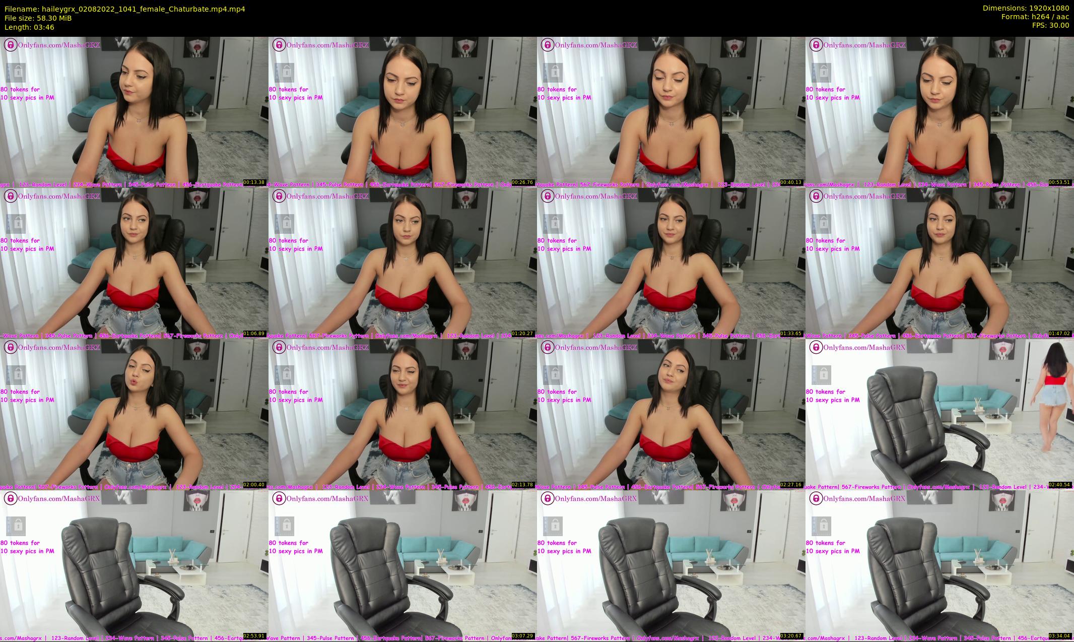 haileygrx — 4 minute Chaturbate female cam show recording, 1080p, Aug 2, 2022