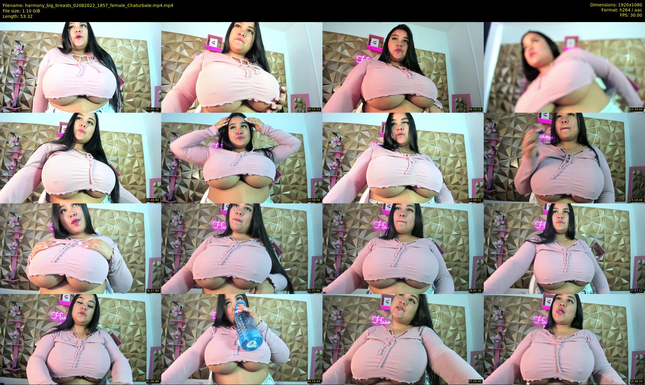harmony_big_breasts — 54 minute Chaturbate female cam show recording, 1080p, Aug 2, 2022