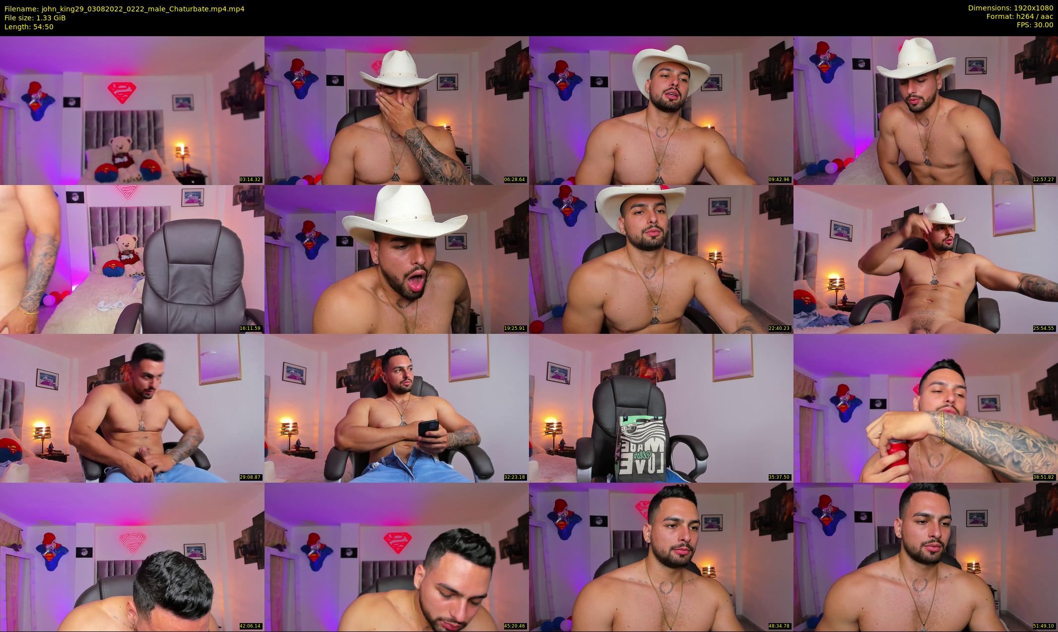 john_king29 — 55 minute Chaturbate male cam show recording, 1080p, Aug 3, 2022