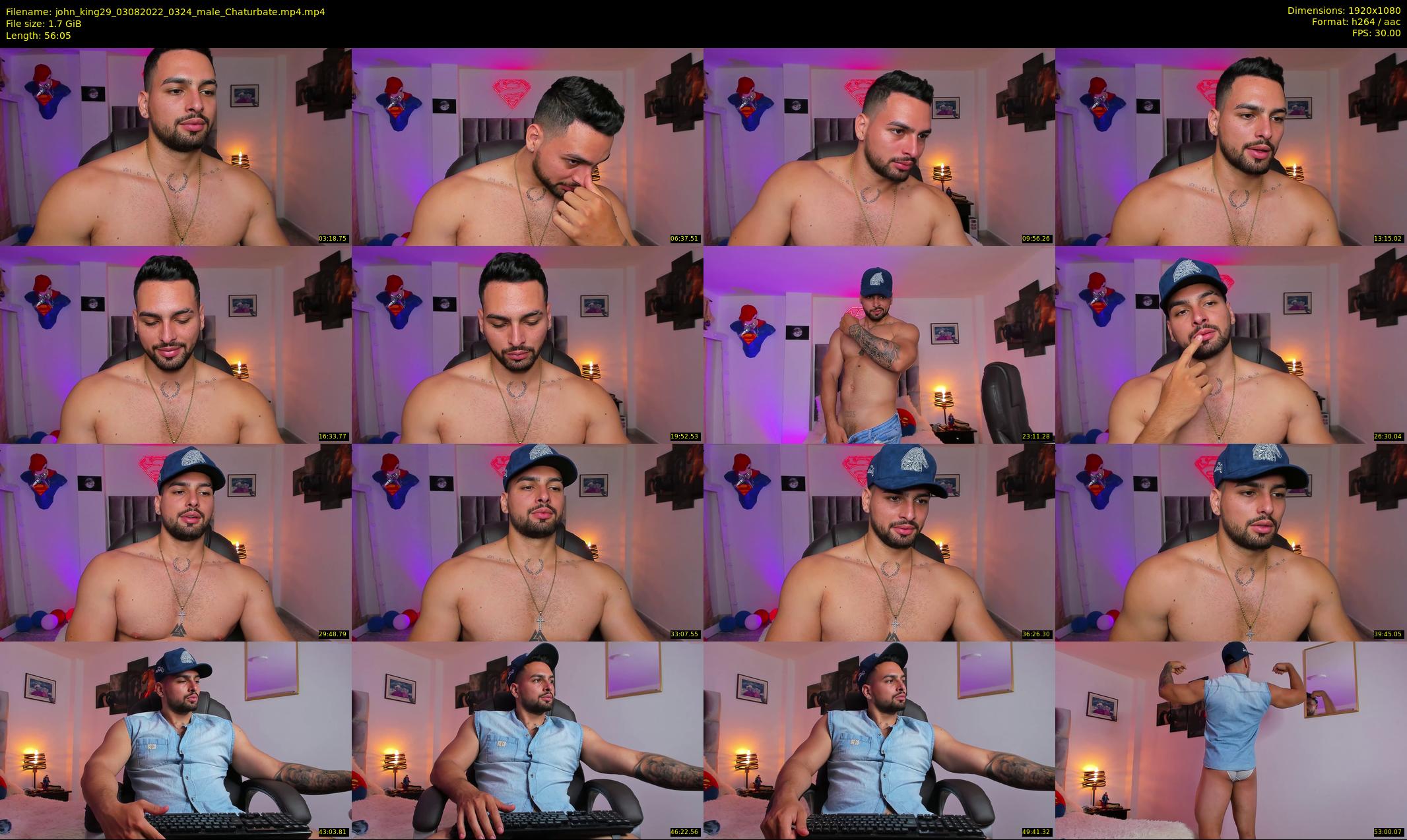 john_king29 — 57 minute Chaturbate male cam show recording, 1080p, Aug 3, 2022