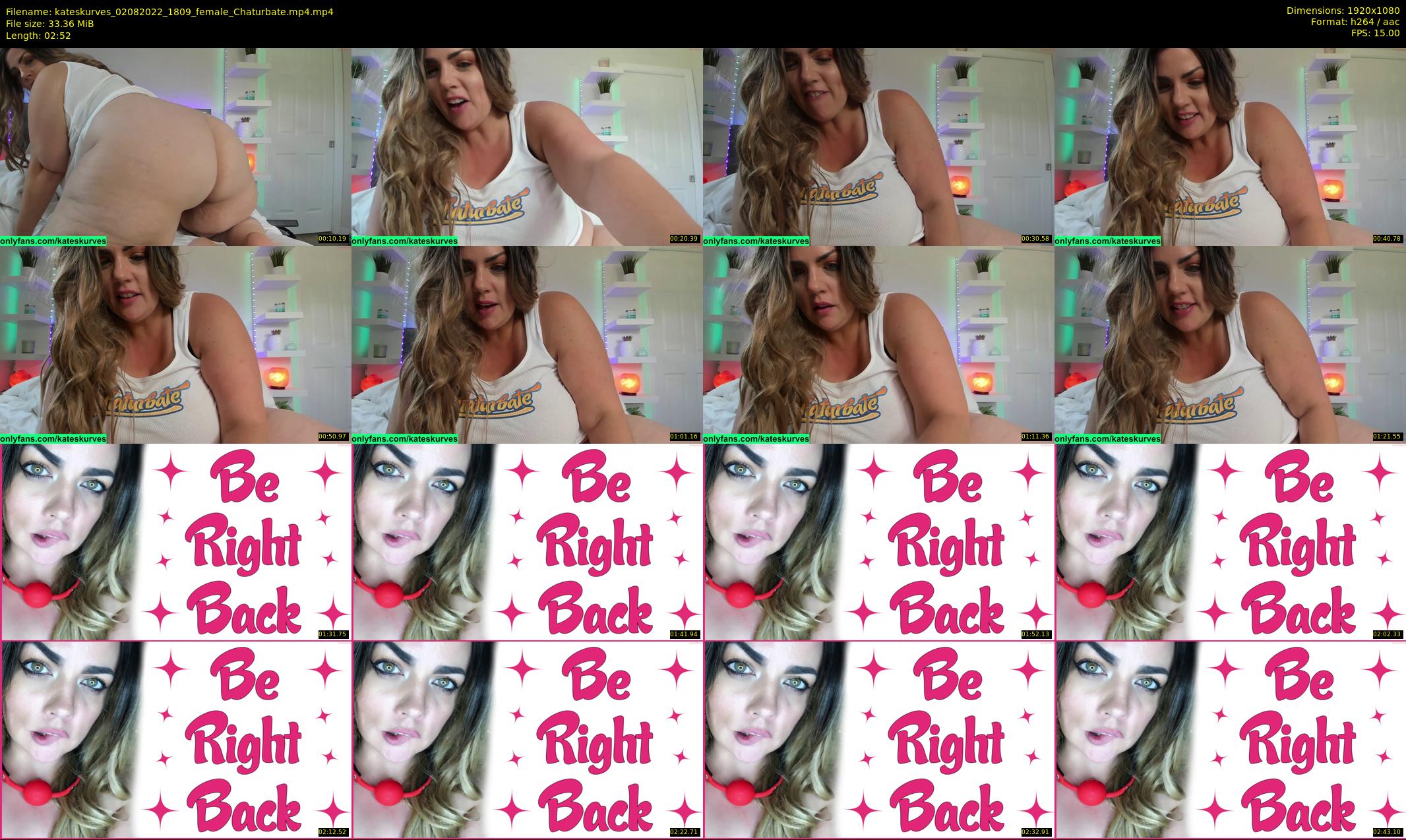 kateskurves — 3 minute Chaturbate female cam show recording, 1080p, Aug 2, 2022