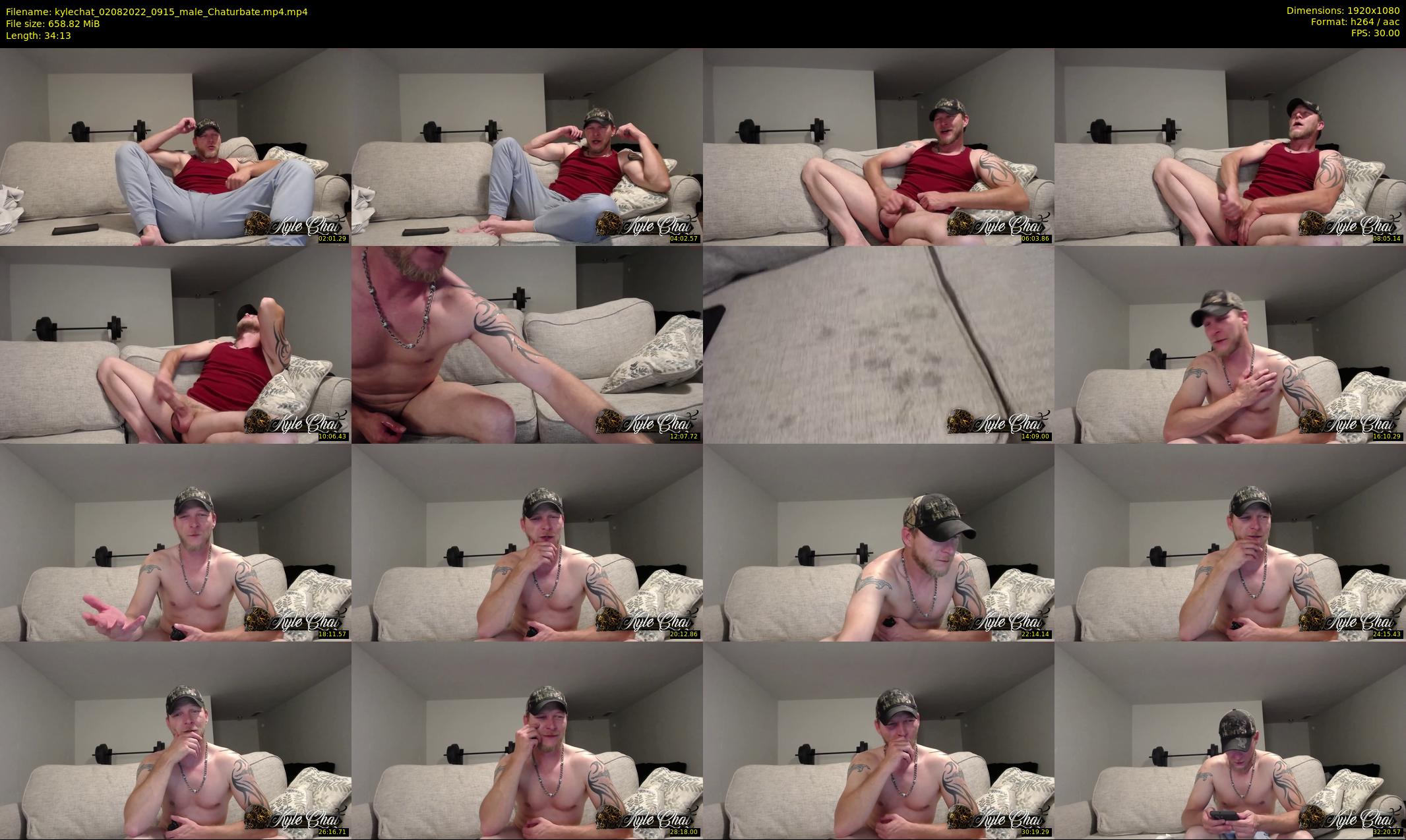 kylechat — 35 minute Chaturbate male cam show recording, 1080p, Aug 2, 2022