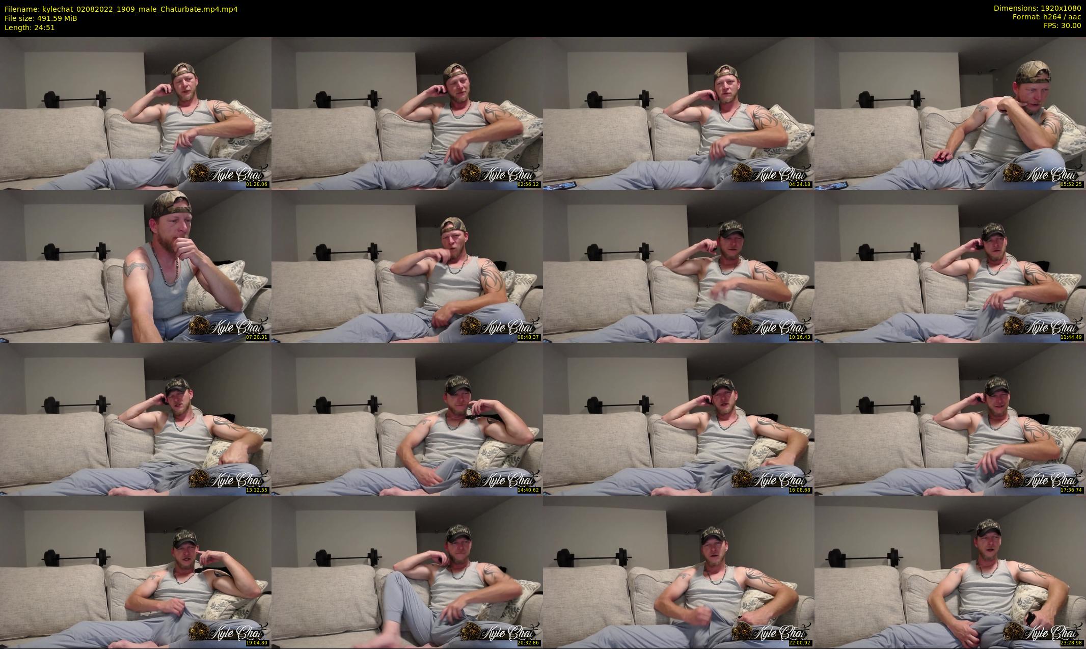 kylechat — 25 minute Chaturbate male cam show recording, 1080p, Aug 2, 2022
