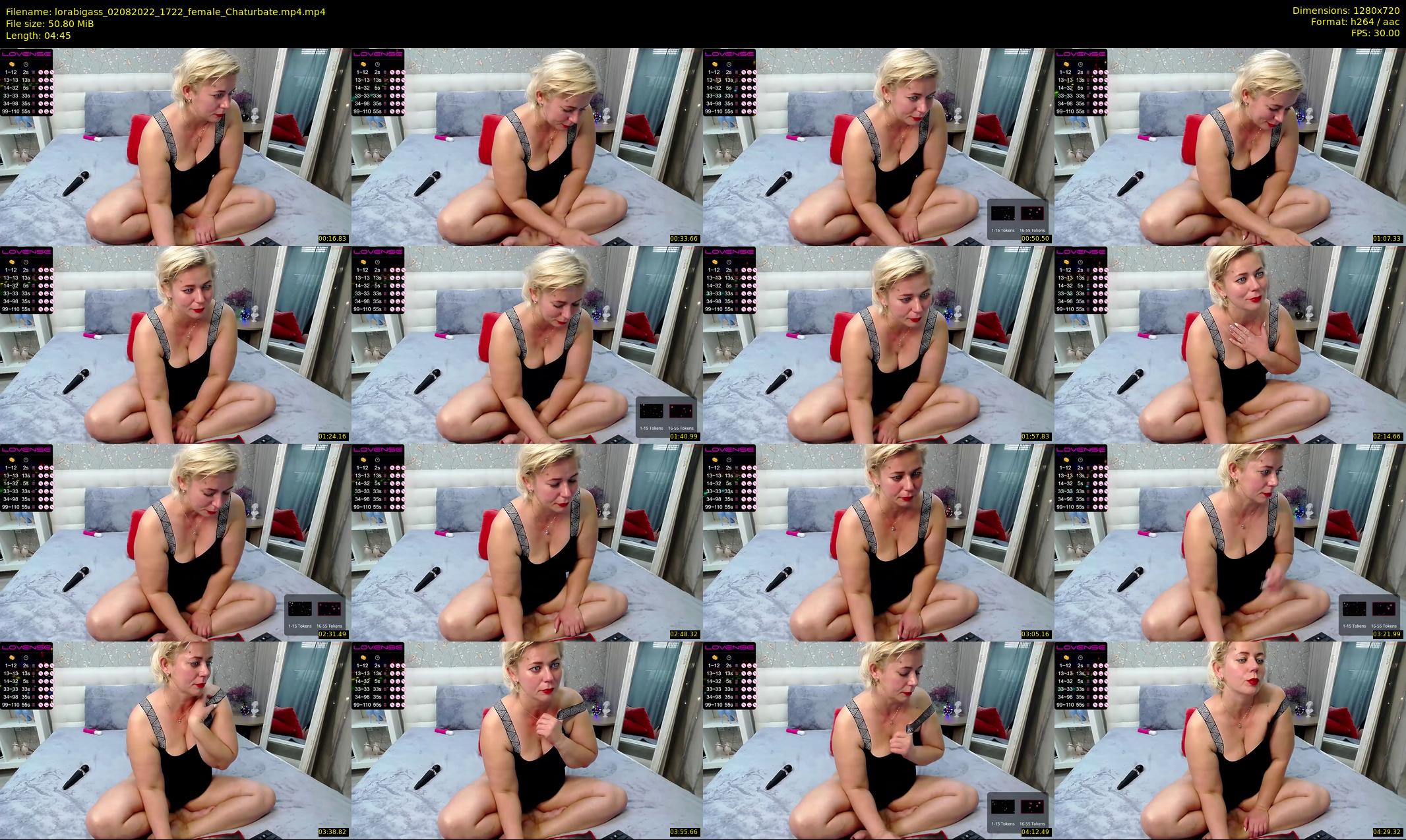 lorabigass — 5 minute Chaturbate female cam show recording, 720p, Aug 2, 2022