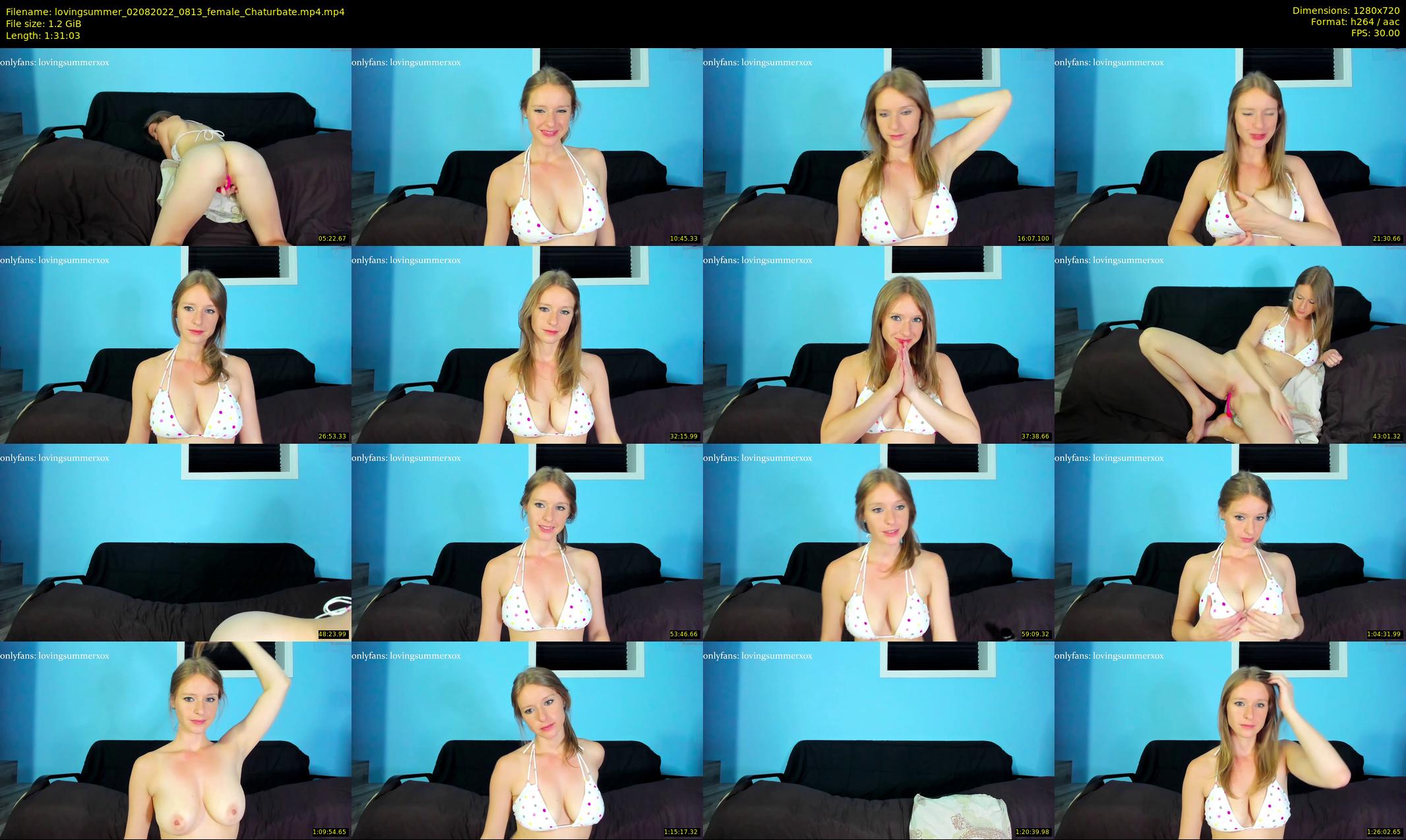 lovingsummer — 92 minute Chaturbate female cam show recording, 720p, Aug 2, 2022