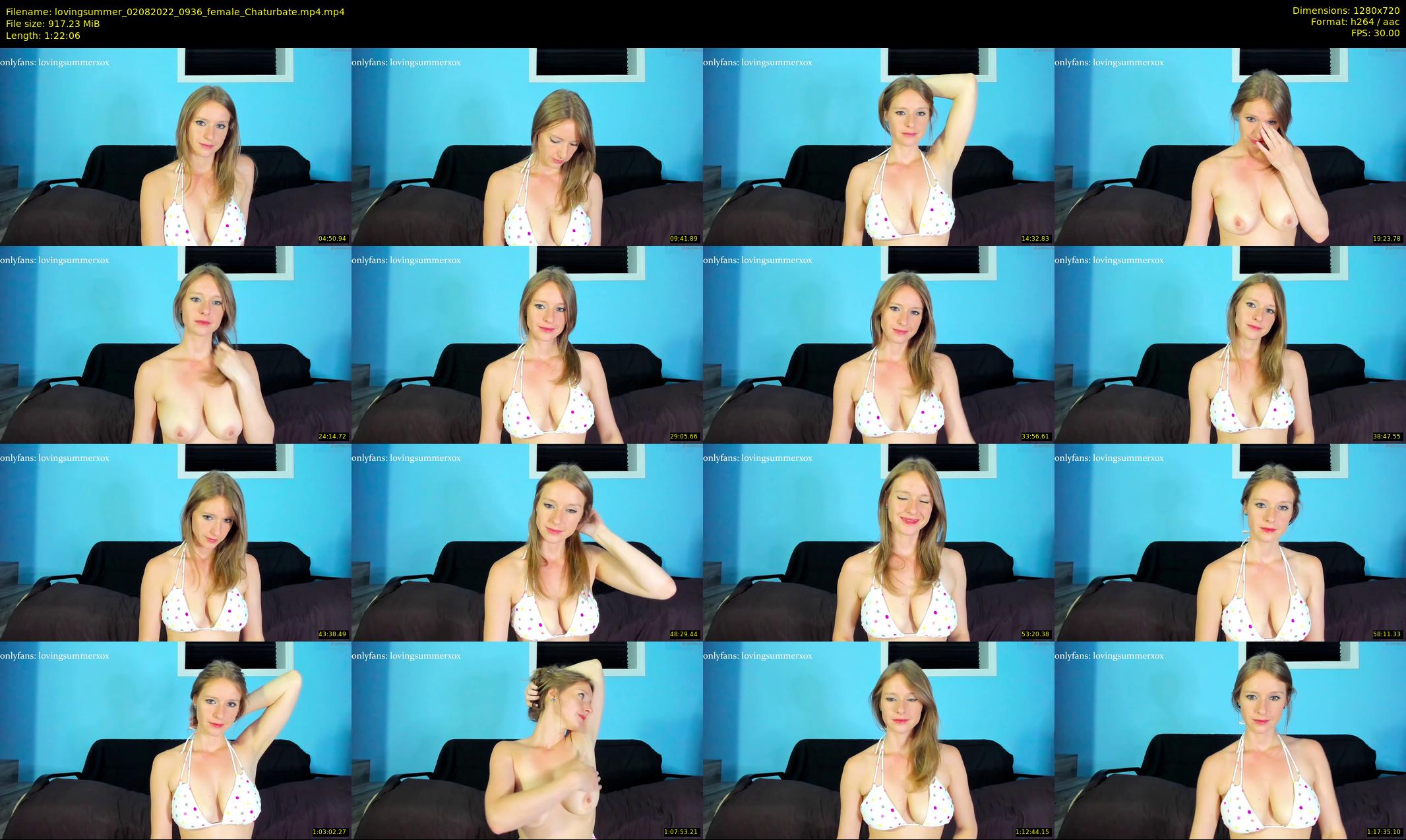 lovingsummer — 83 minute Chaturbate female cam show recording, 720p, Aug 2, 2022