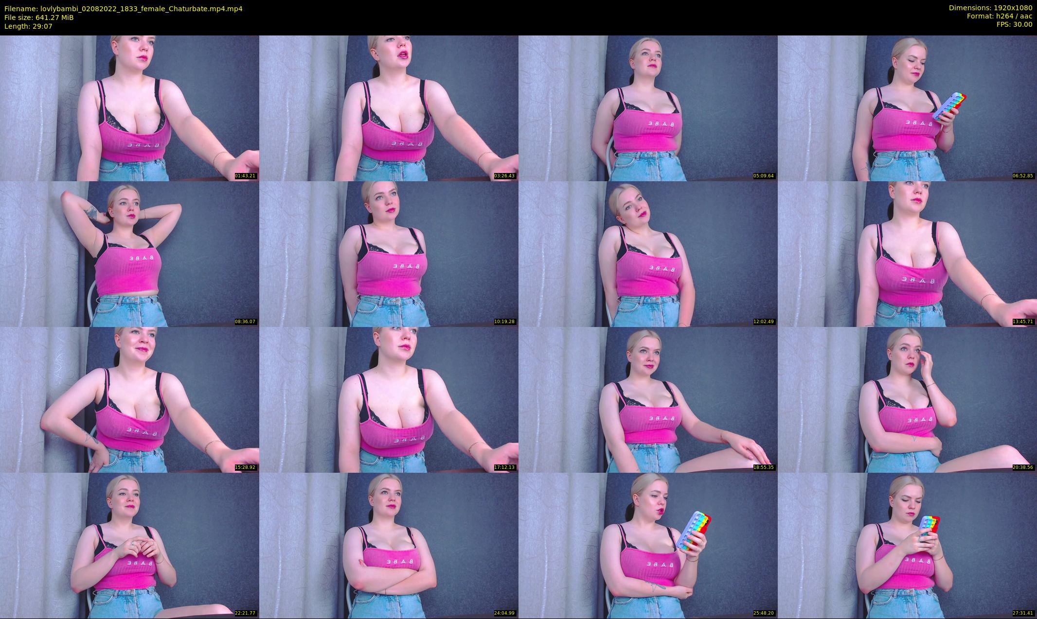 lovlybambi — 30 minute Chaturbate female cam show recording, 1080p, Aug 2, 2022