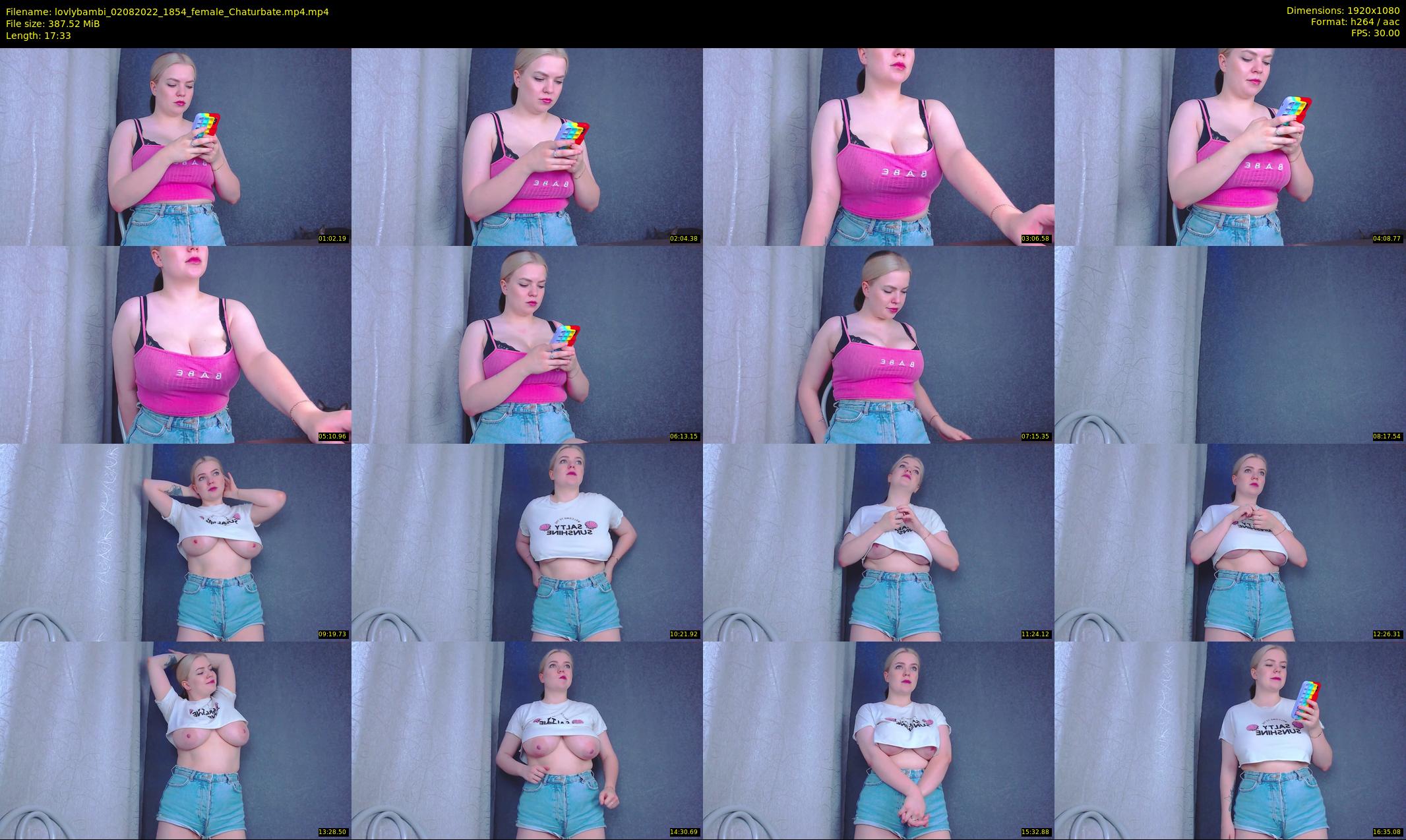 lovlybambi — 18 minute Chaturbate female cam show recording, 1080p, Aug 2, 2022