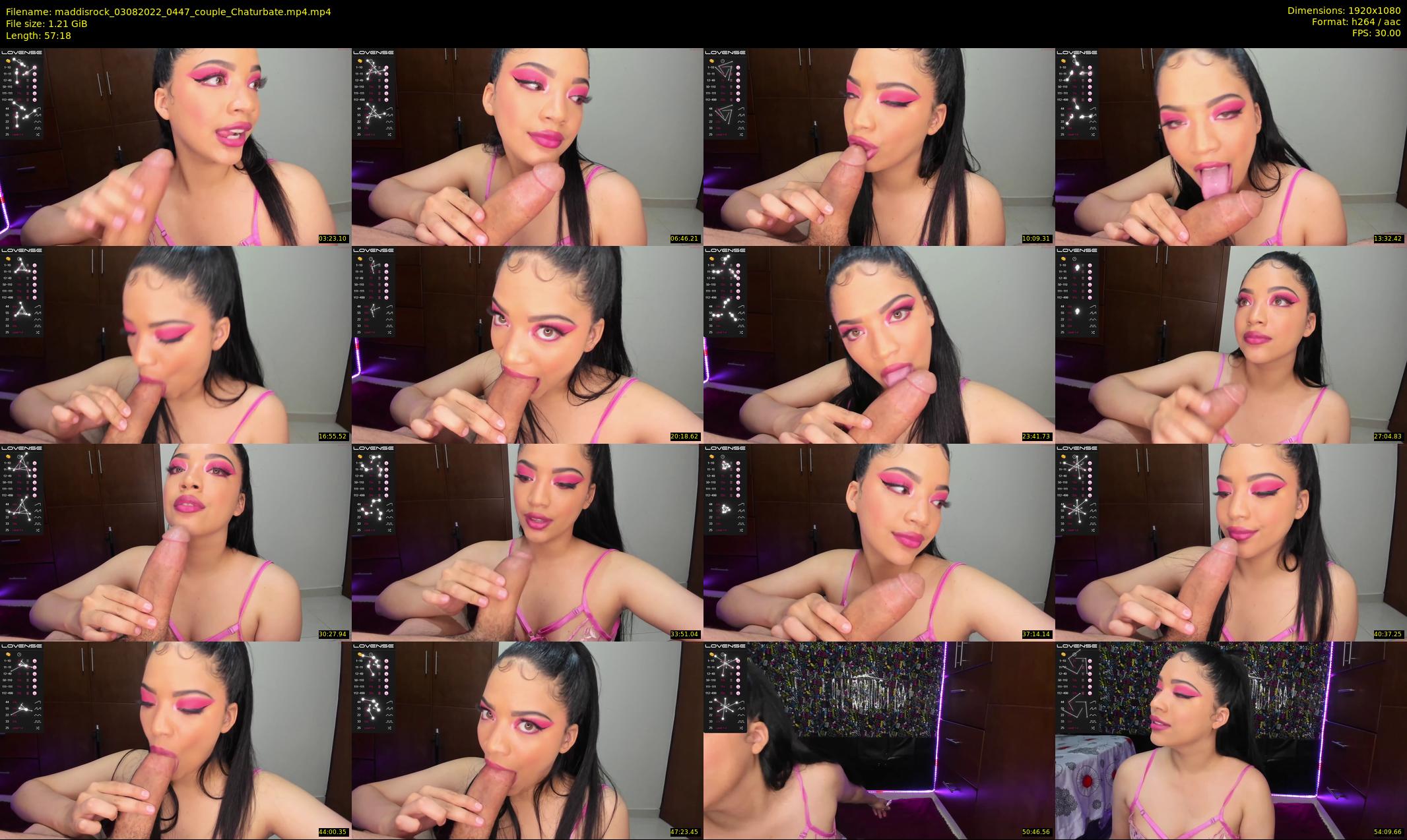 maddisrock — 58 minute Chaturbate couple cam show recording, 1080p, Aug 3, 2022