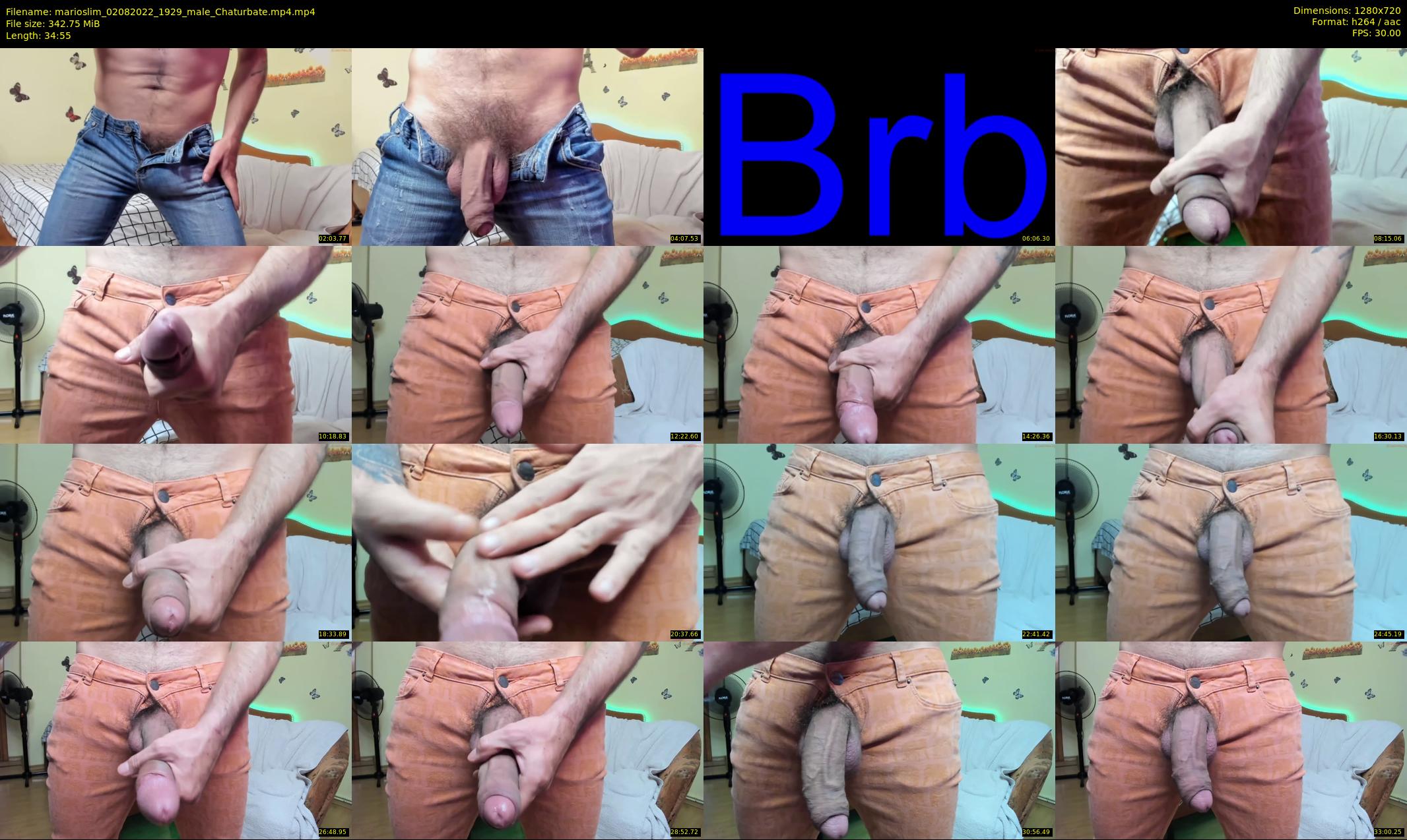 marioslim — 35 minute Chaturbate male cam show recording, 720p, Aug 2, 2022