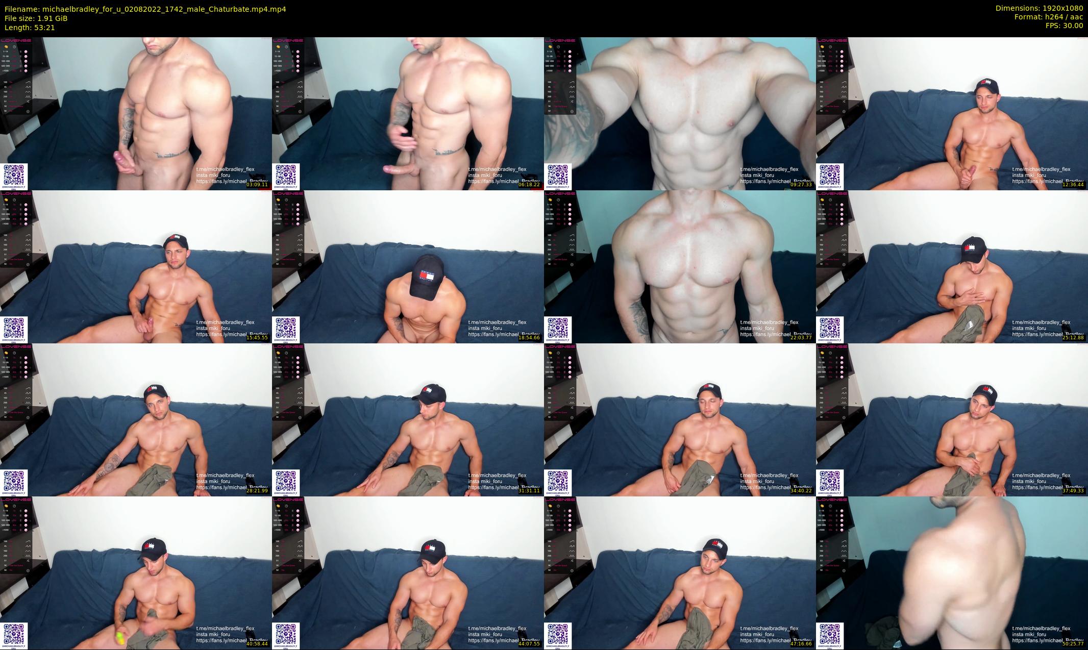 michaelbradley_for_u — 54 minute Chaturbate male cam show recording, 1080p, Aug 2, 2022
