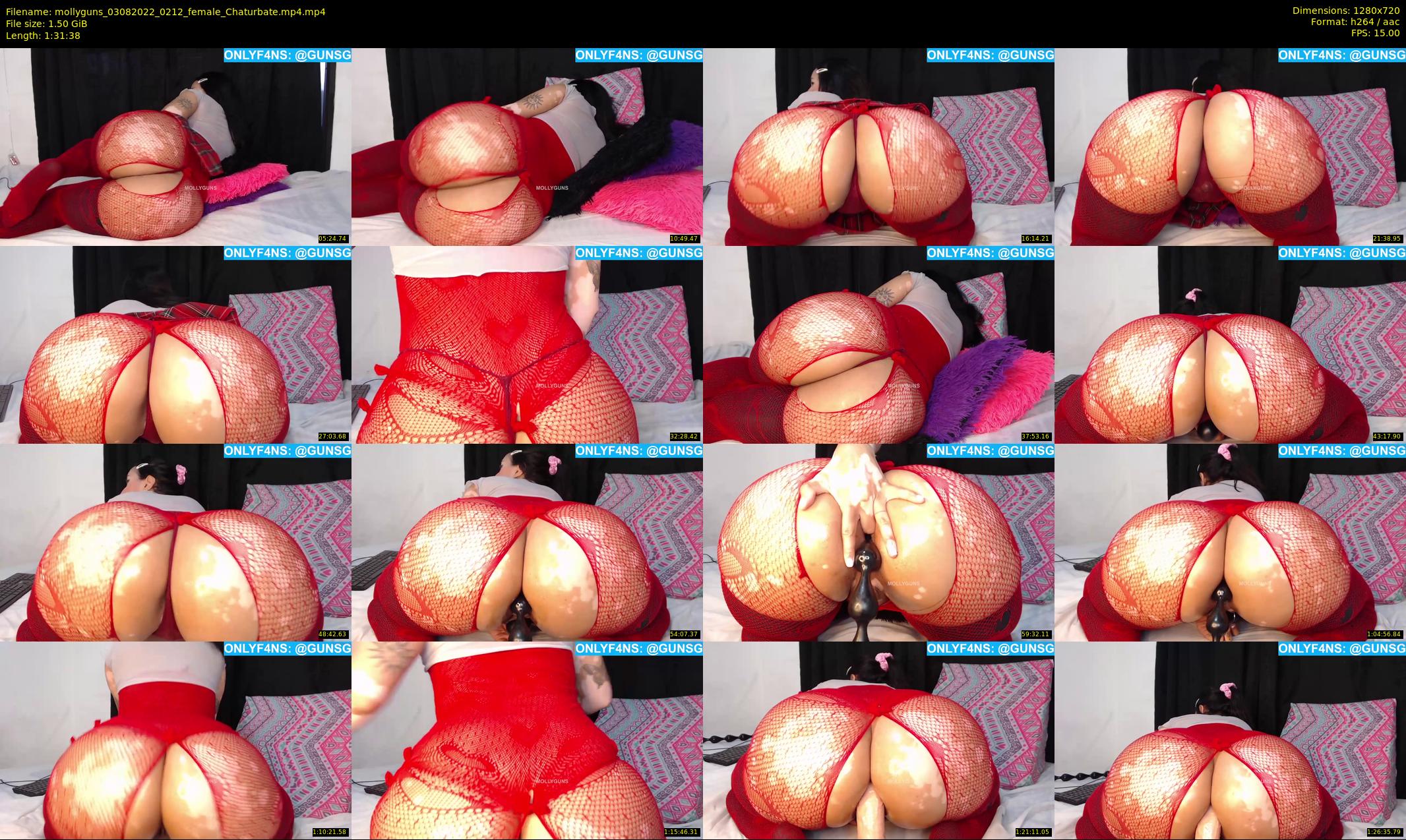 mollyguns — 92 minute Chaturbate female cam show recording, 720p, Aug 3, 2022