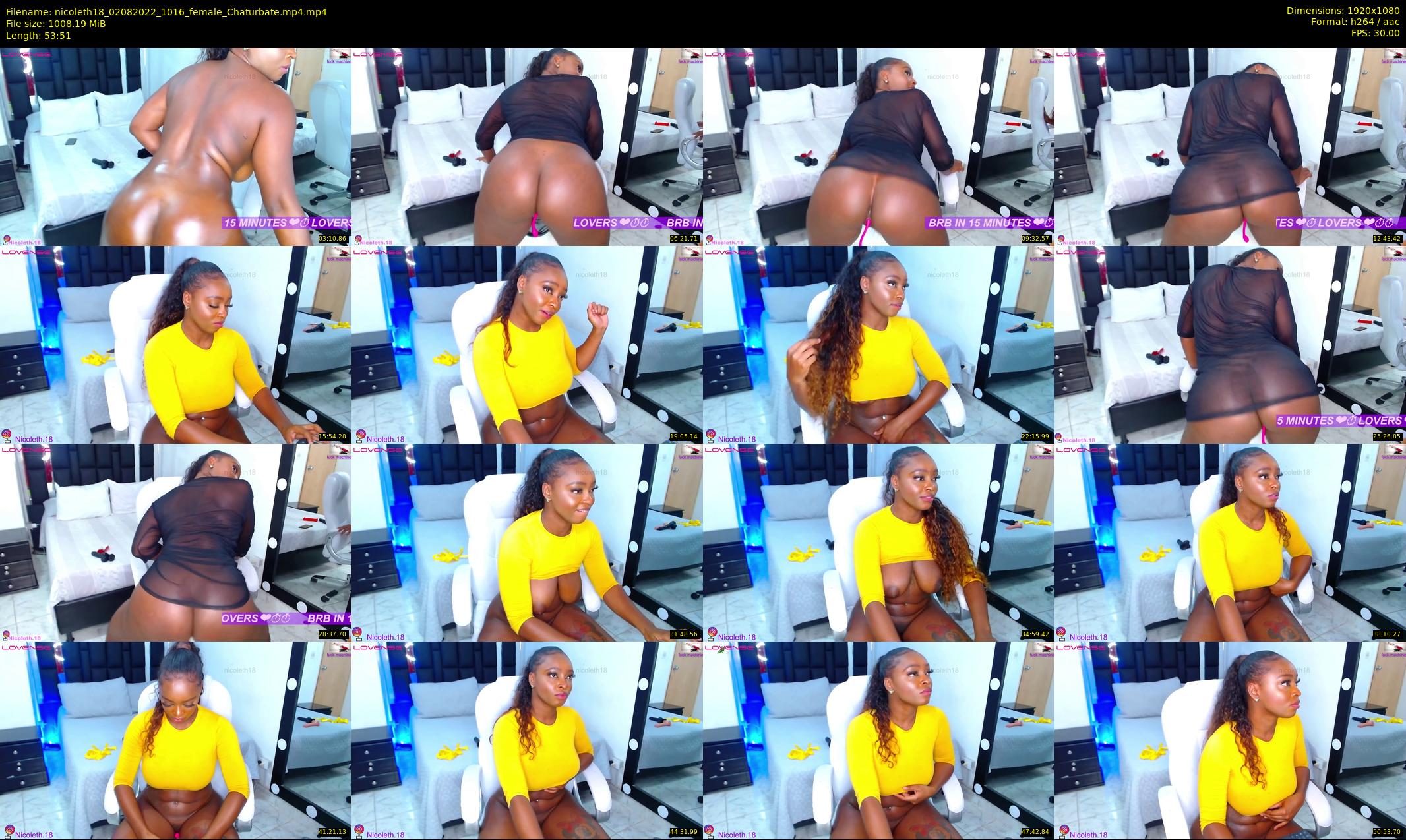 nicoleth18 — 54 minute Chaturbate female cam show recording, 1080p, Aug 2, 2022