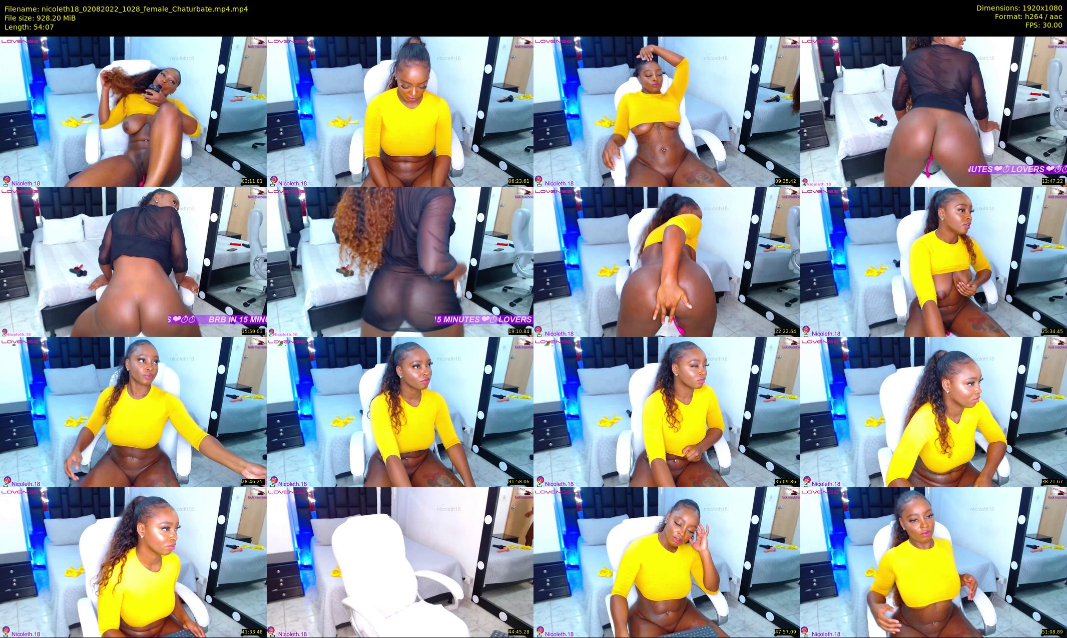 nicoleth18 — 55 minute Chaturbate female cam show recording, 1080p, Aug 2, 2022