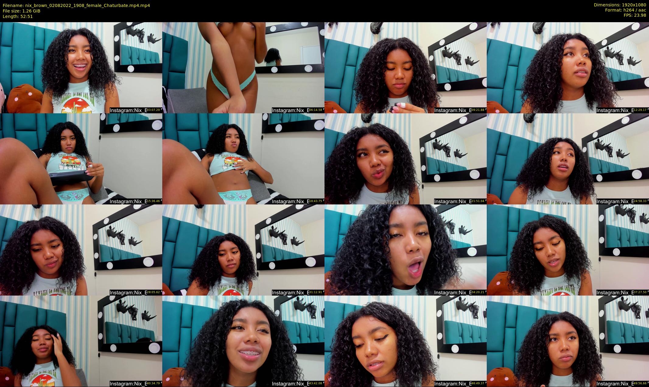 nix_brown — 53 minute Chaturbate female cam show recording, 1080p, Aug 2, 2022