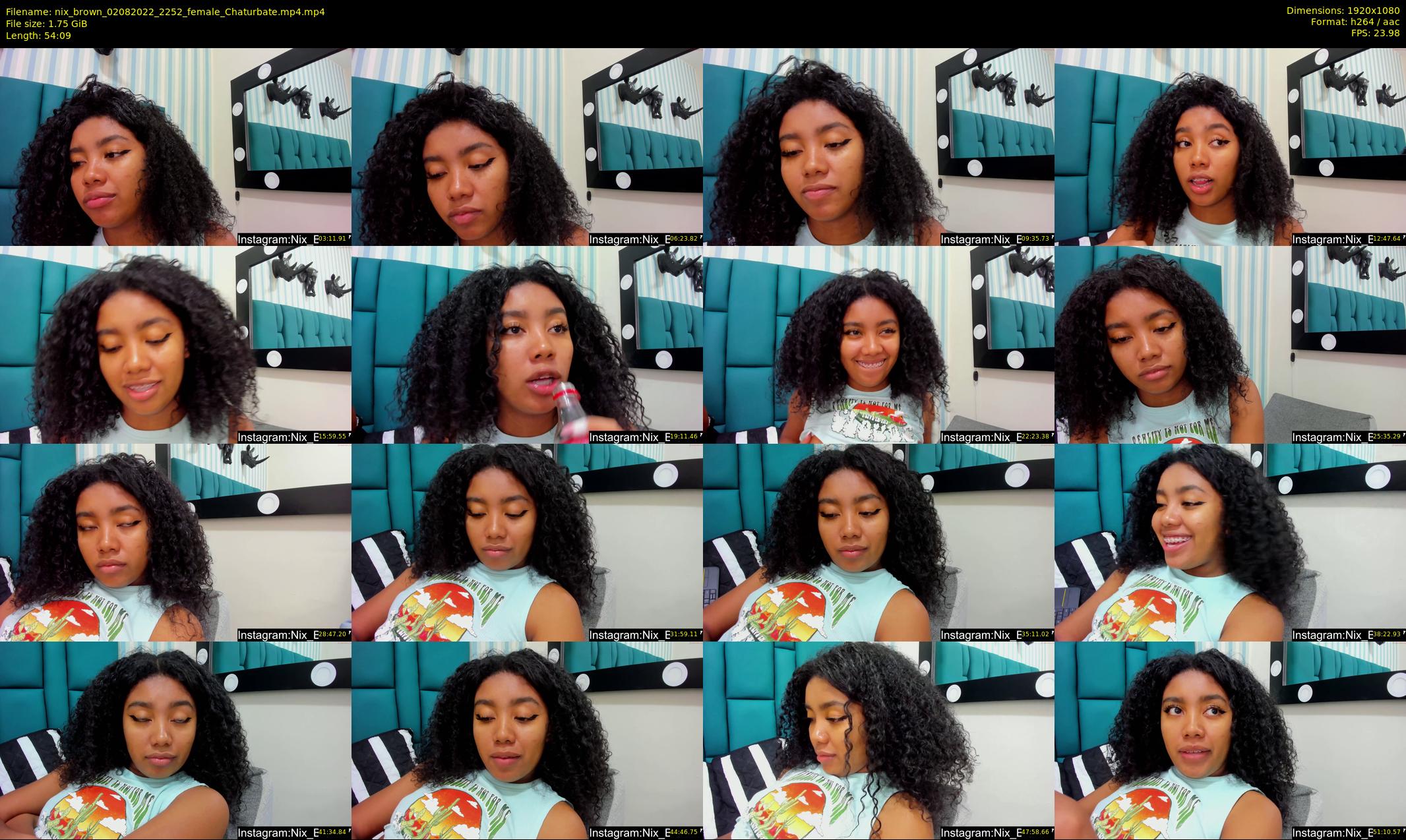 nix_brown — 55 minute Chaturbate female cam show recording, 1080p, Aug 2, 2022