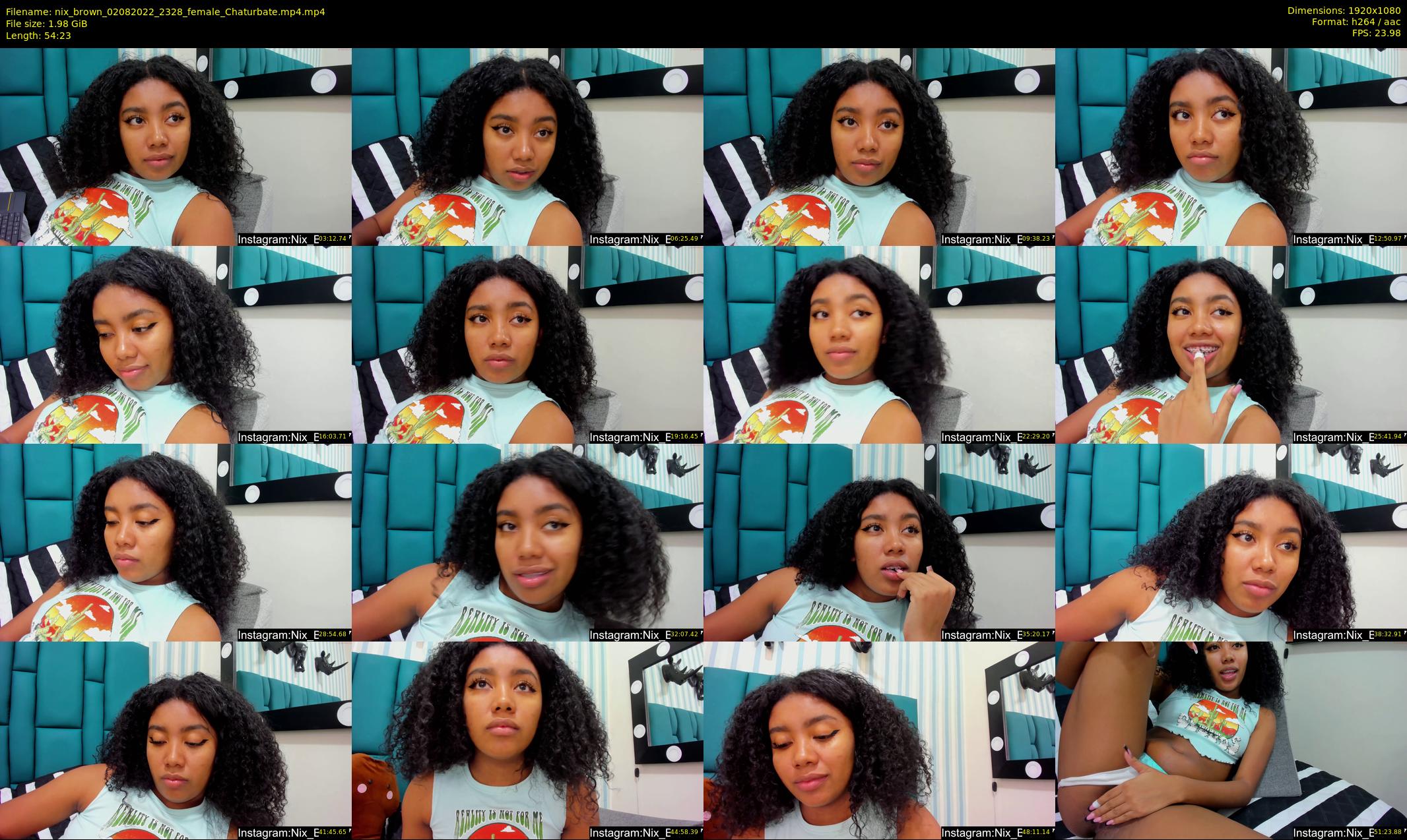 nix_brown — 55 minute Chaturbate female cam show recording, 1080p, Aug 2, 2022