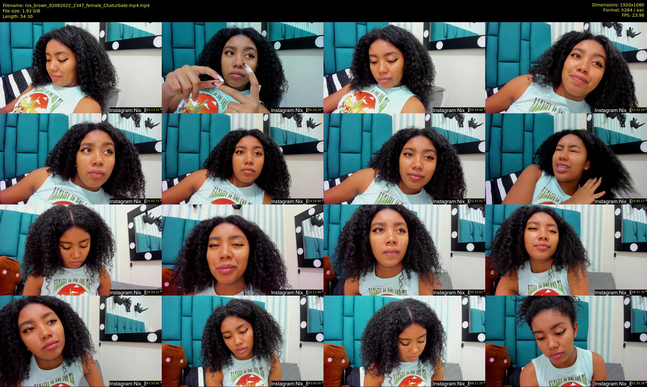 nix_brown — 55 minute Chaturbate female cam show recording, 1080p, Aug 2, 2022