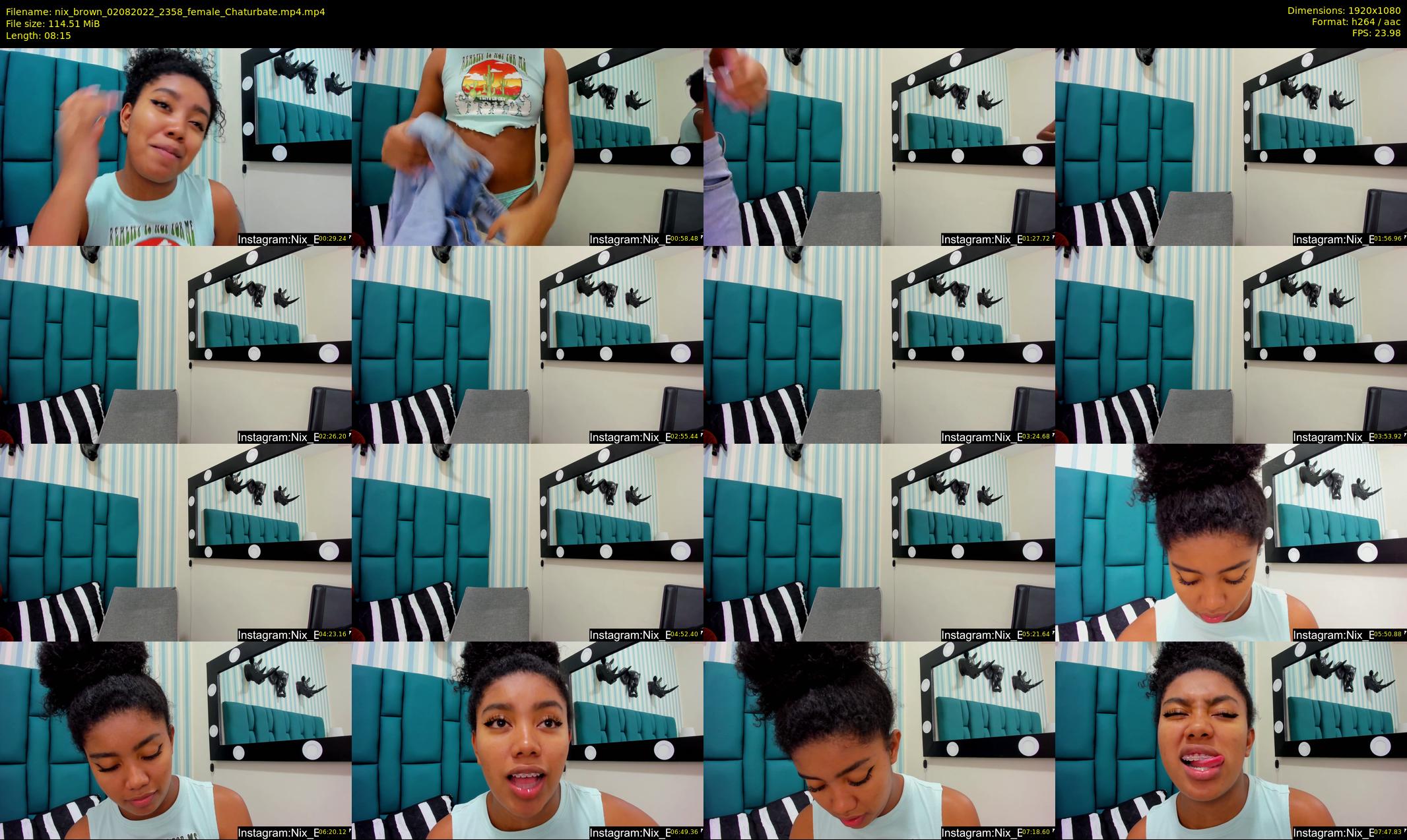 nix_brown — 9 minute Chaturbate female cam show recording, 1080p, Aug 2, 2022