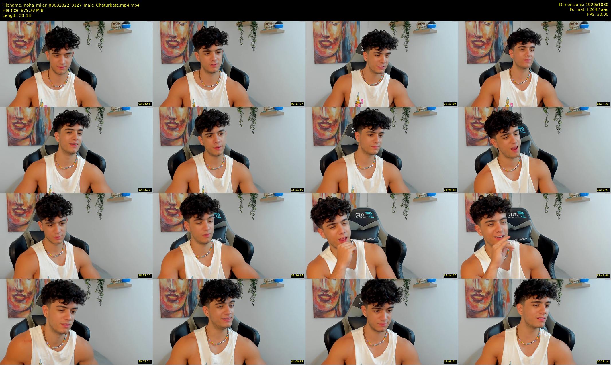 noha_miler — 54 minute Chaturbate male cam show recording, 1080p, Aug 3, 2022