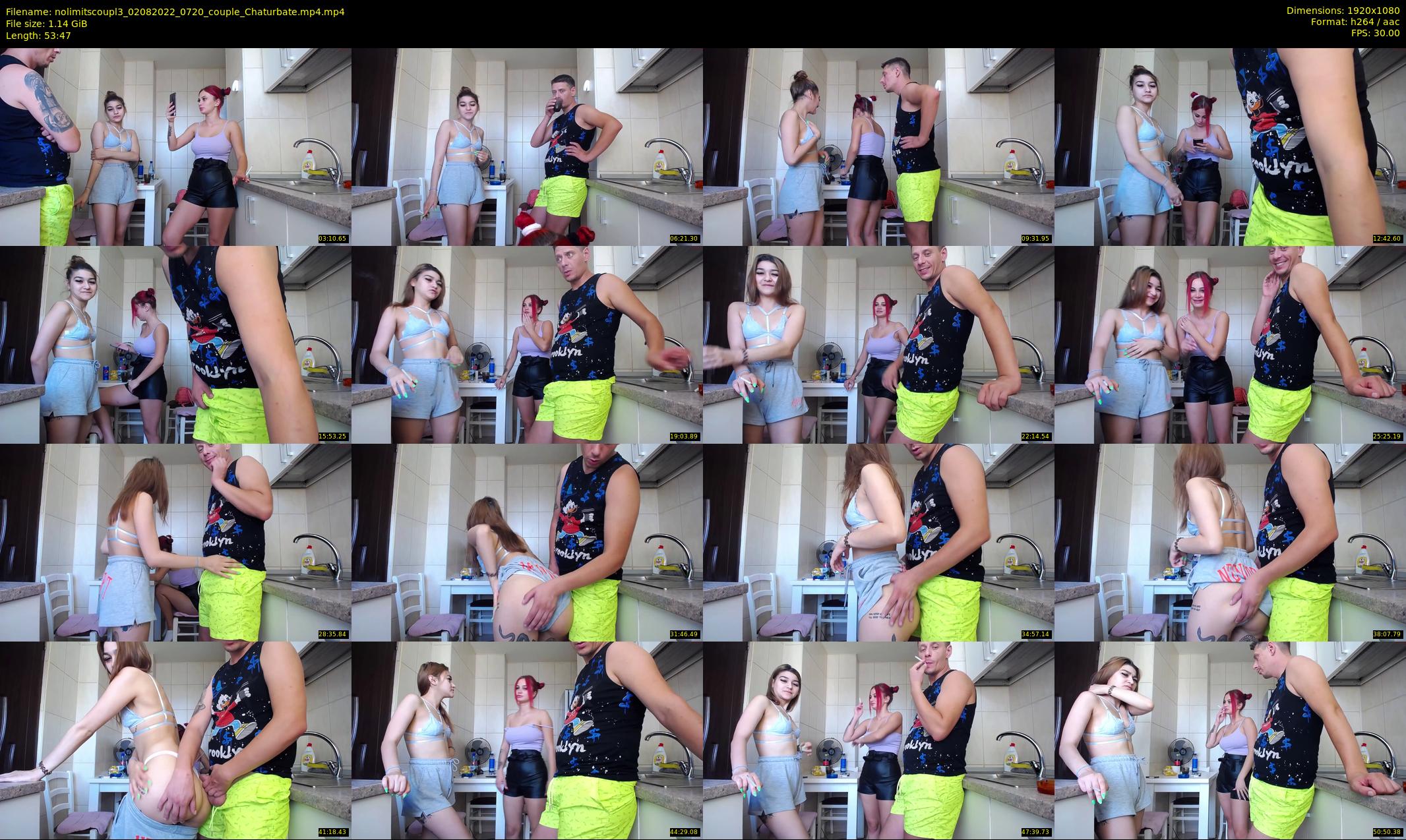 nolimitscoupl3 — 54 minute Chaturbate couple cam show recording, 1080p, Aug 2, 2022