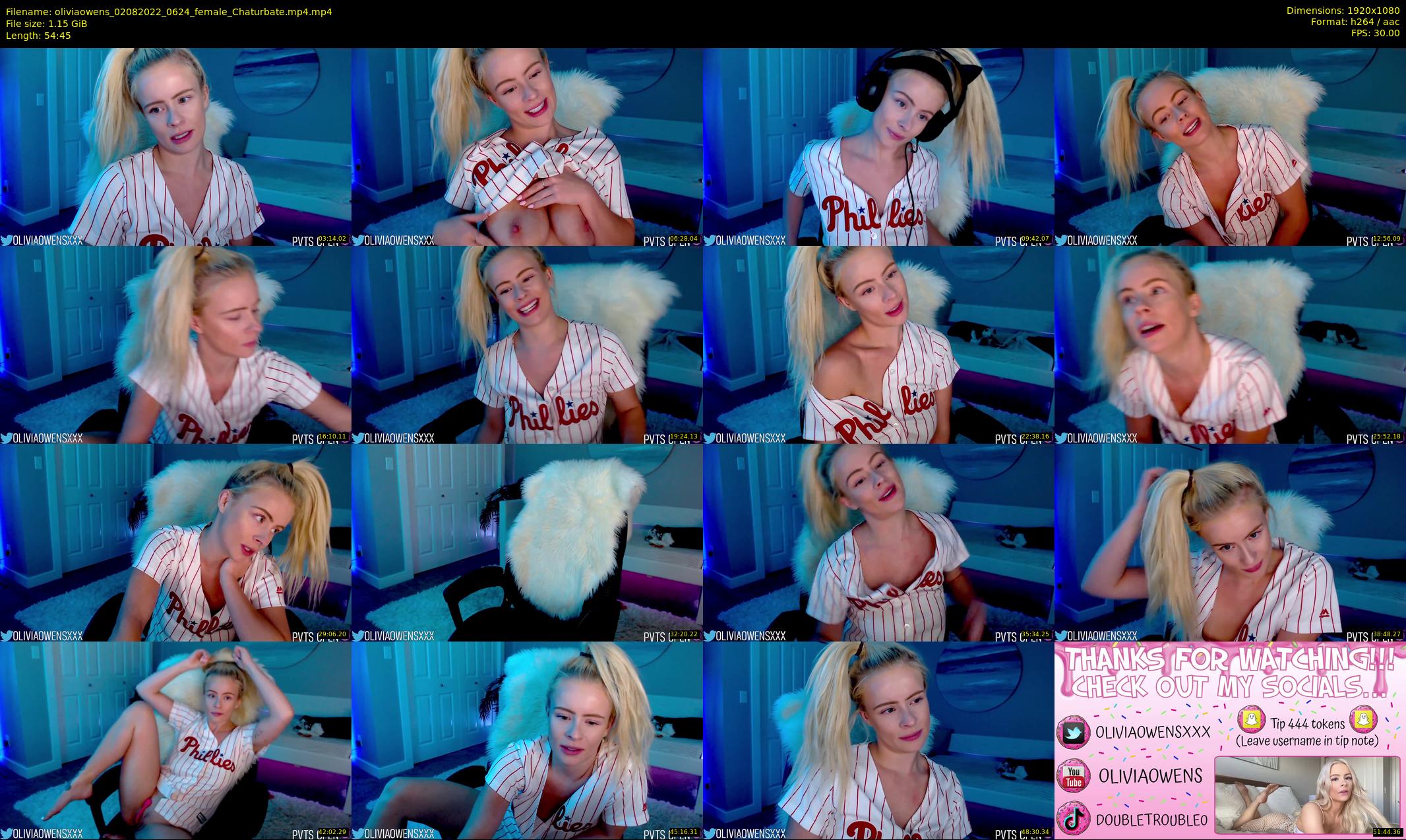 oliviaowens — 55 minute Chaturbate female cam show recording, 1080p, Aug 2, 2022