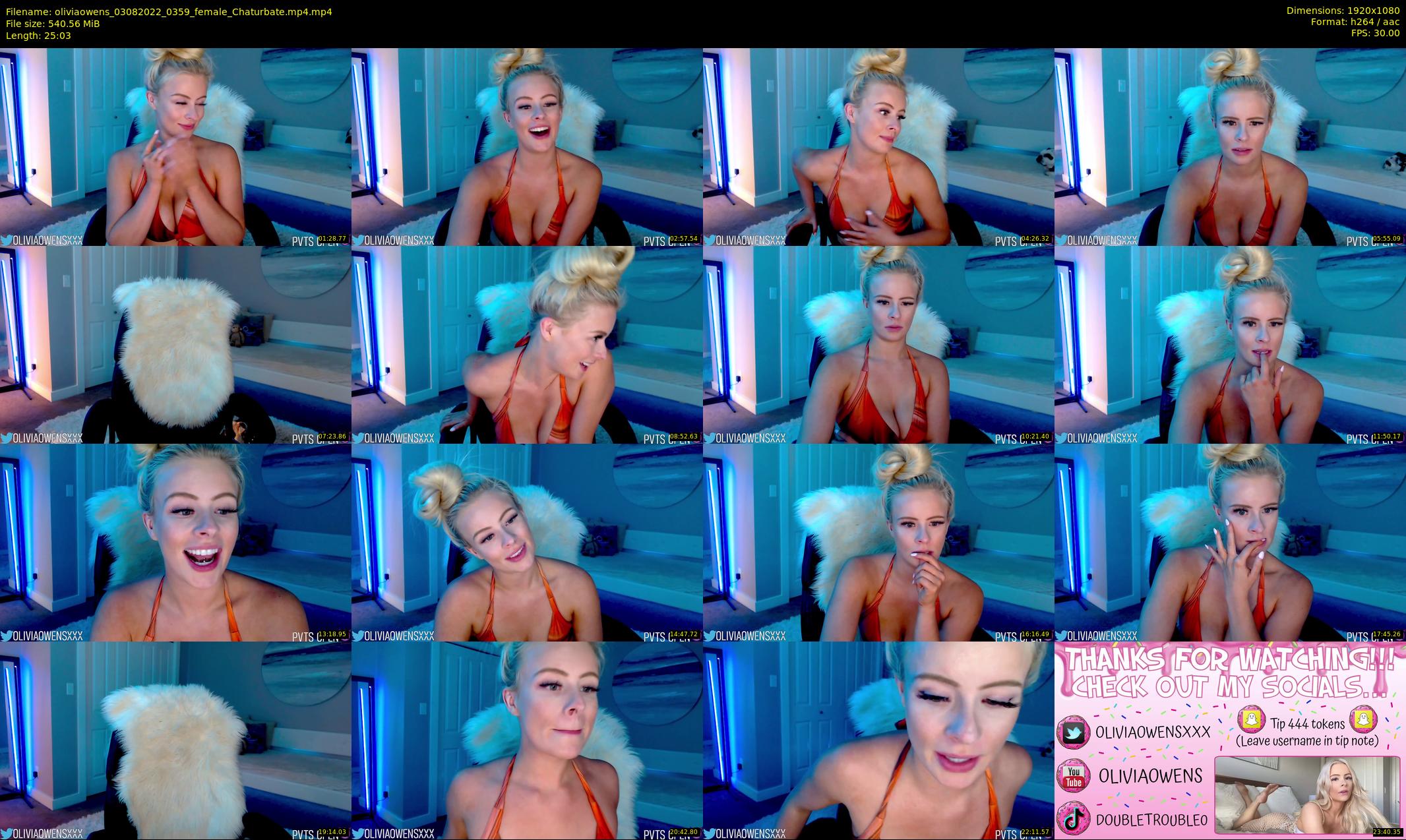 oliviaowens — 26 minute Chaturbate female cam show recording, 1080p, Aug 3, 2022