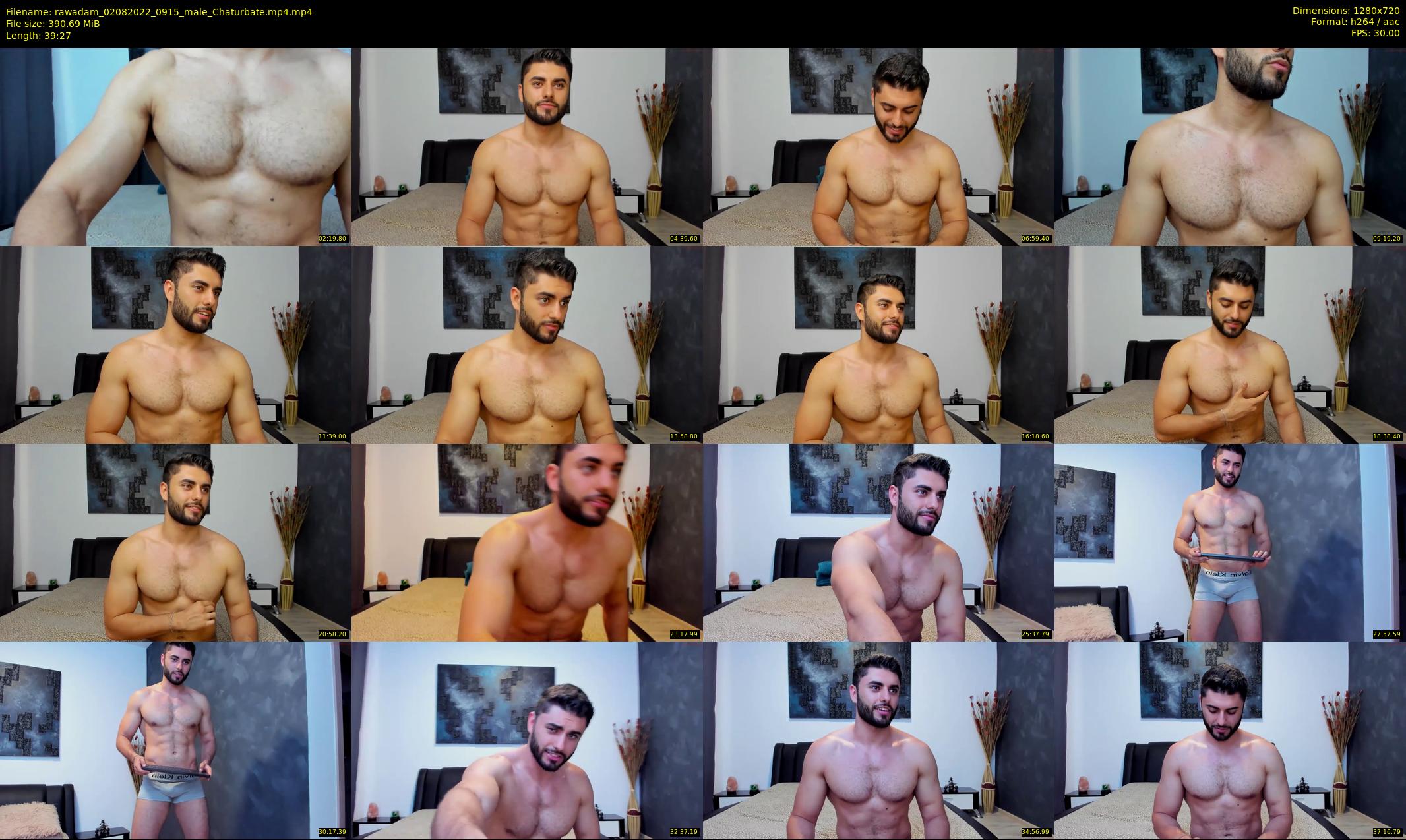 rawadam — 40 minute Chaturbate male cam show recording, 720p, Aug 2, 2022