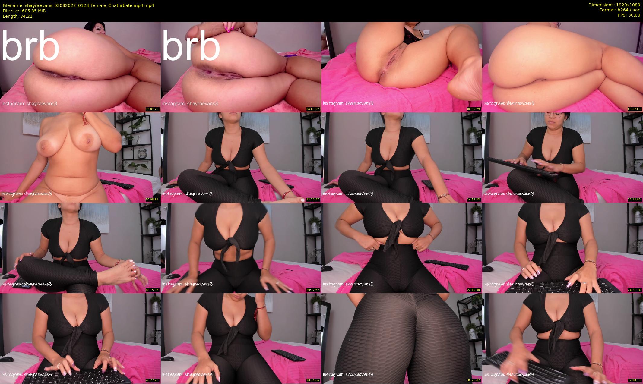 shayraevans — 35 minute Chaturbate female cam show recording, 1080p, Aug 3, 2022