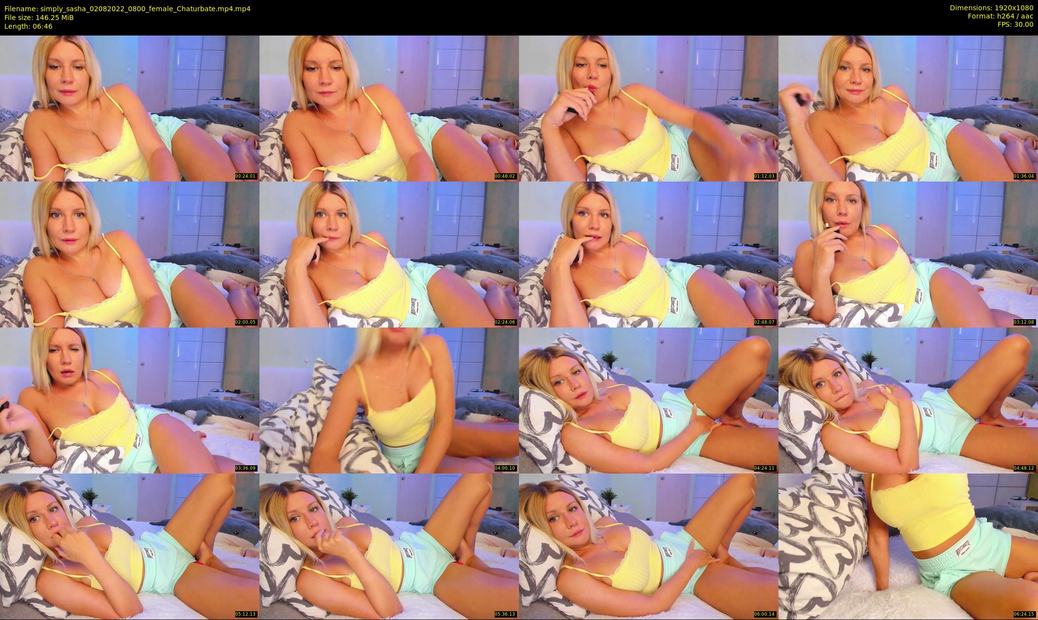 simply_sasha — 7 minute Chaturbate female cam show recording, 1080p, Aug 2, 2022