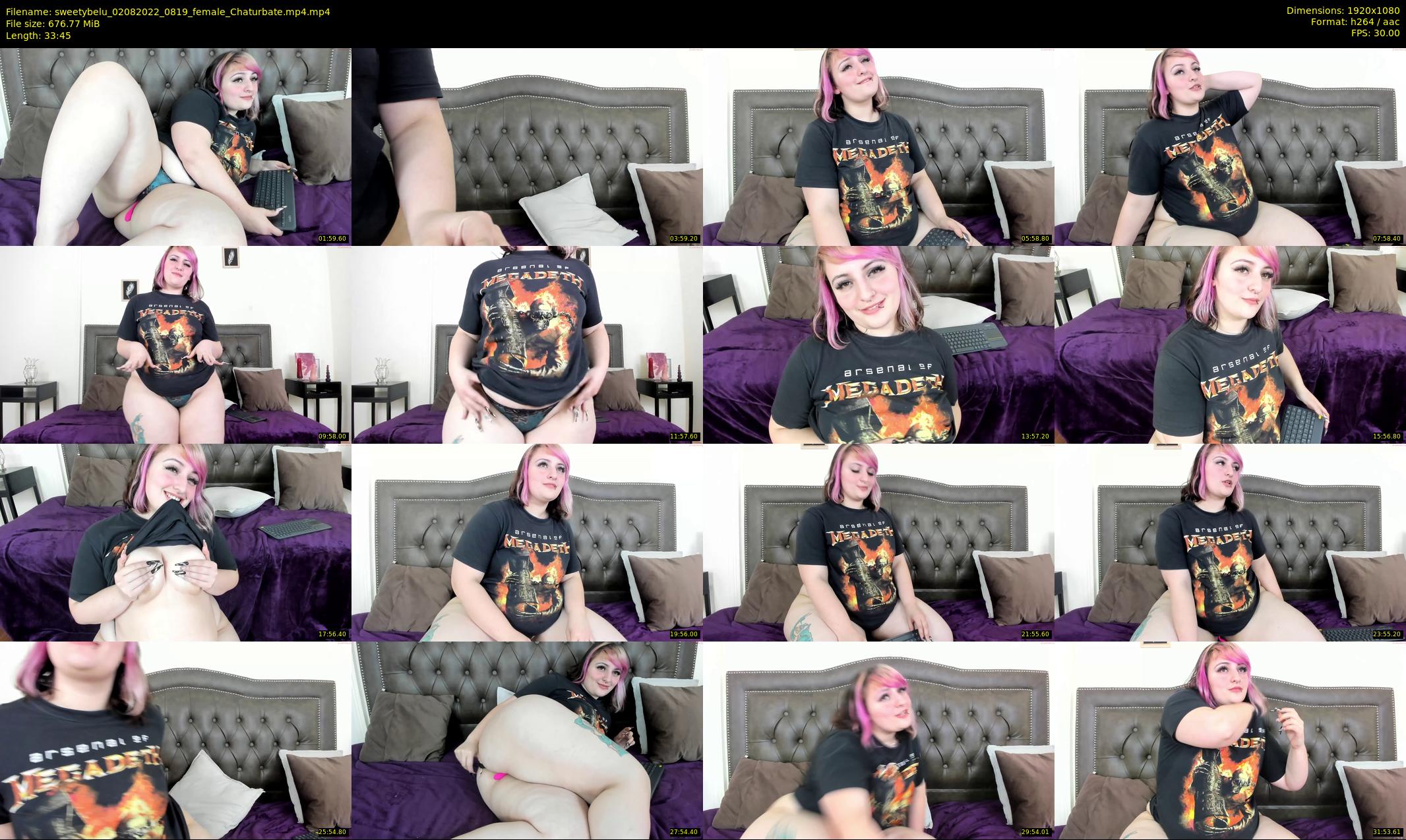 sweetybelu — 34 minute Chaturbate female cam show recording, 1080p, Aug 2, 2022
