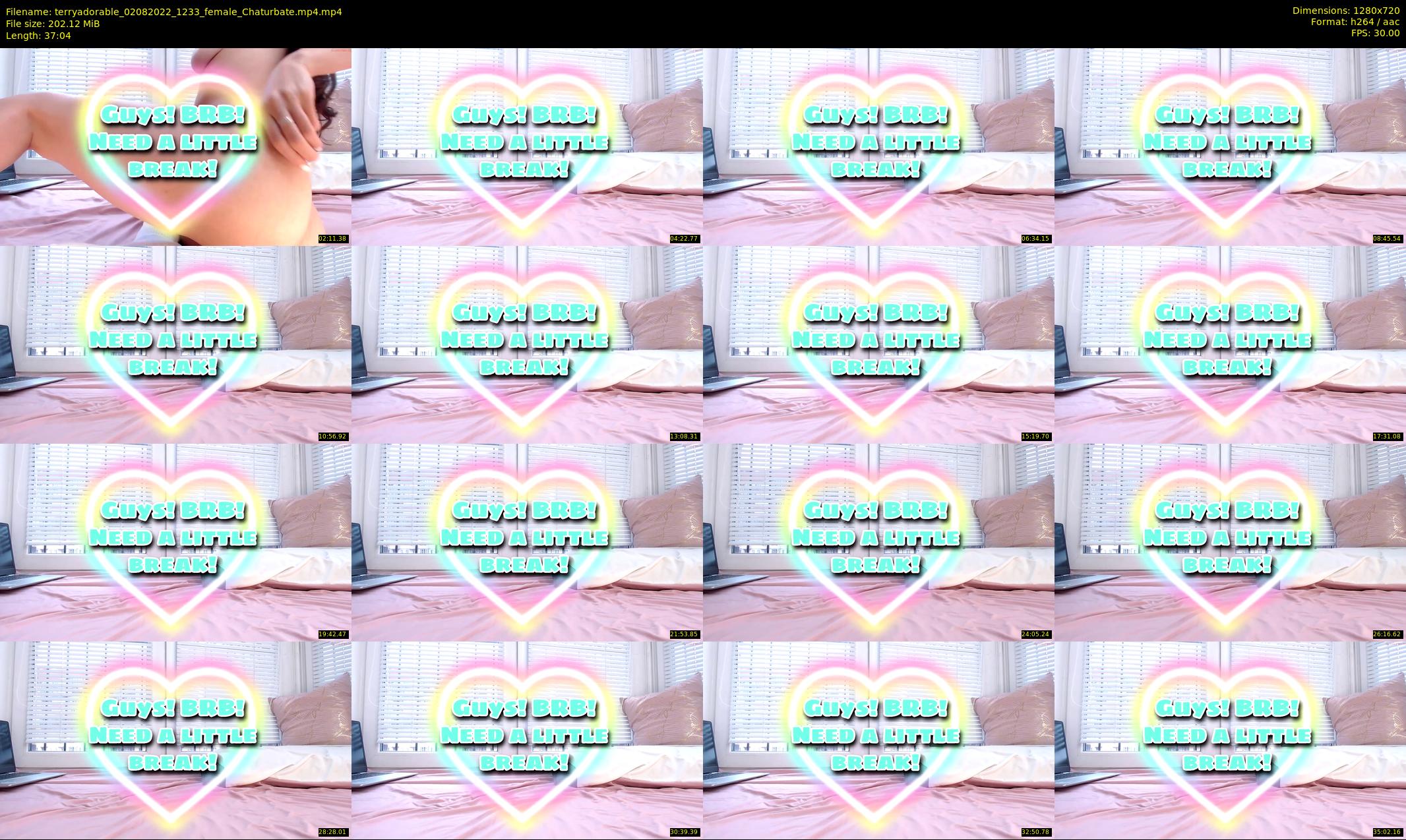 terryadorable — 38 minute Chaturbate female cam show recording, 720p, Aug 2, 2022