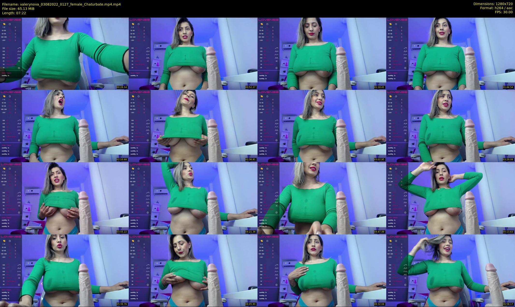 valerynova — 8 minute Chaturbate female cam show recording, 720p, Aug 3, 2022