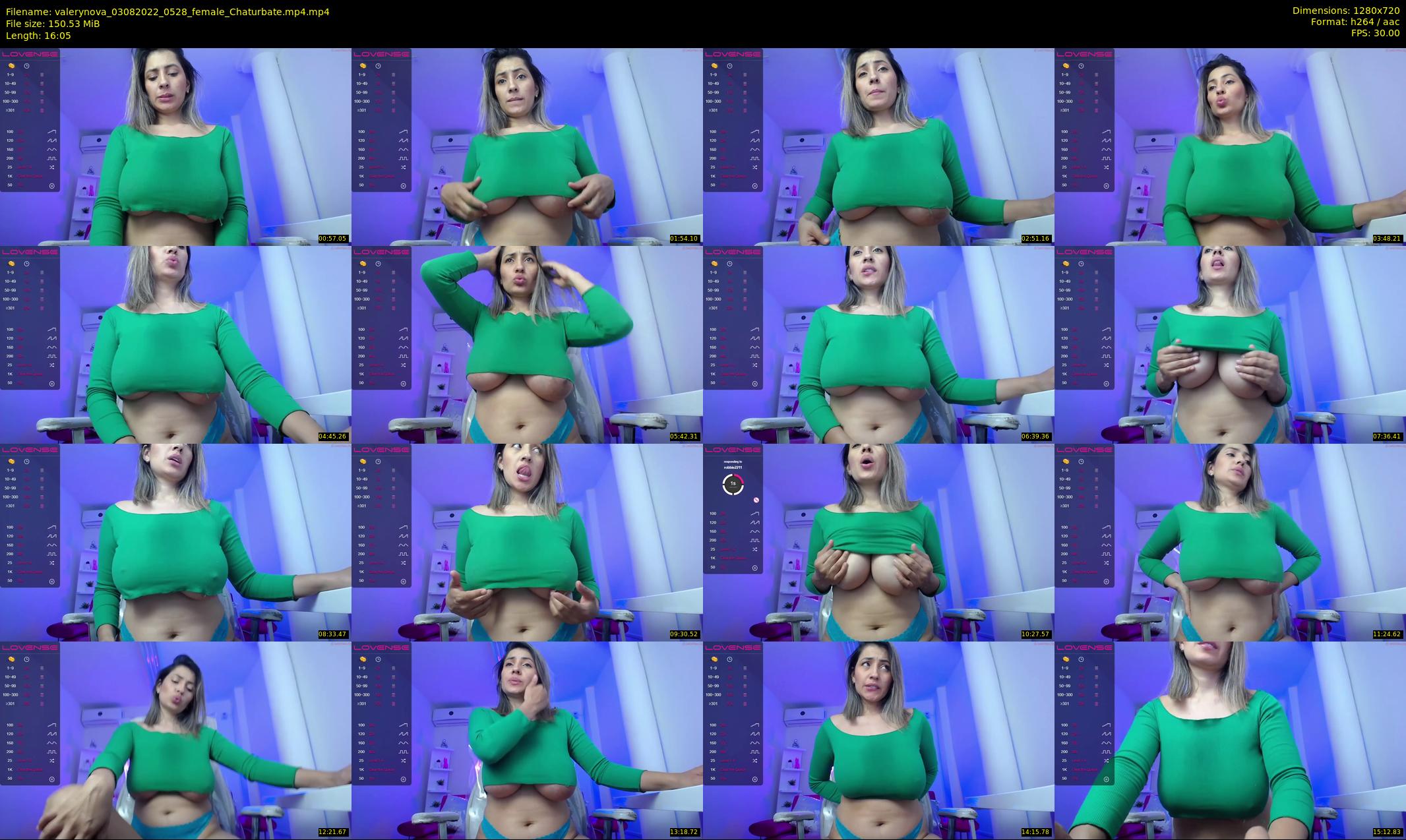valerynova — 17 minute Chaturbate female cam show recording, 720p, Aug 3, 2022