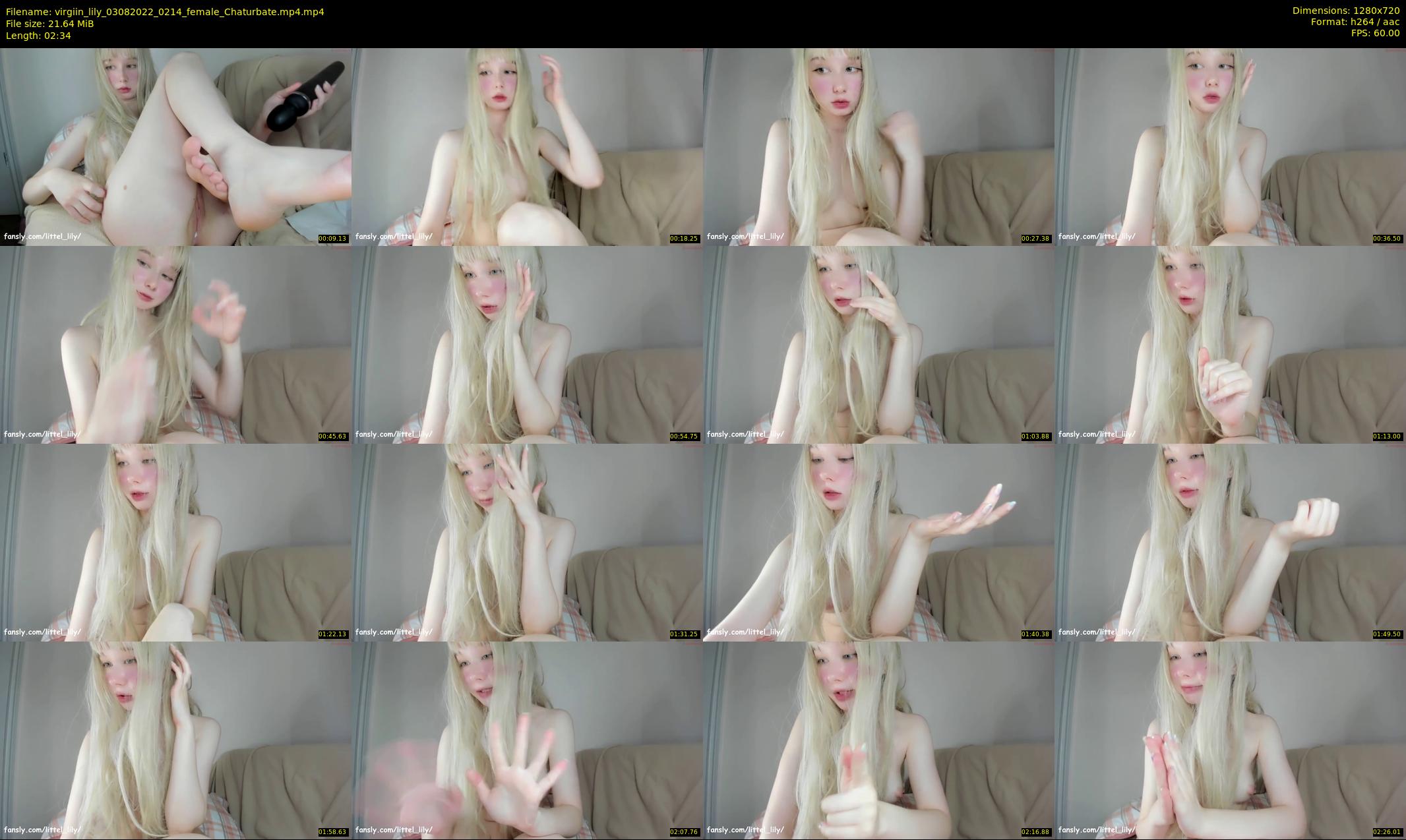 virgiin_lily — 3 minute Chaturbate female cam show recording, 720p, Aug 3, 2022