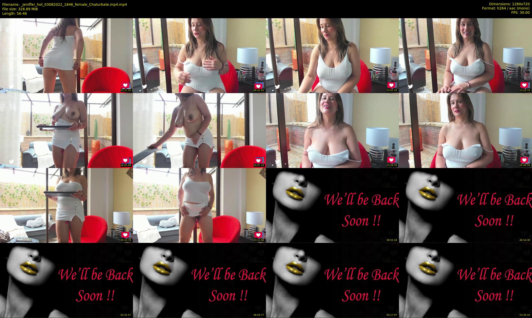 _jeniffer_hot — 57 minute Chaturbate female cam show recording, 720p, Aug 3, 2022