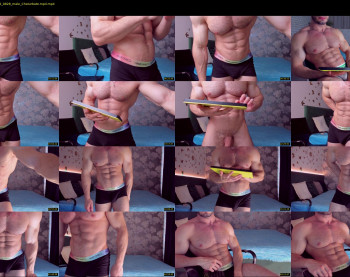 adam_muscle_ — 55 minute Chaturbate male cam show recording, 1080p, Aug 3, 2022