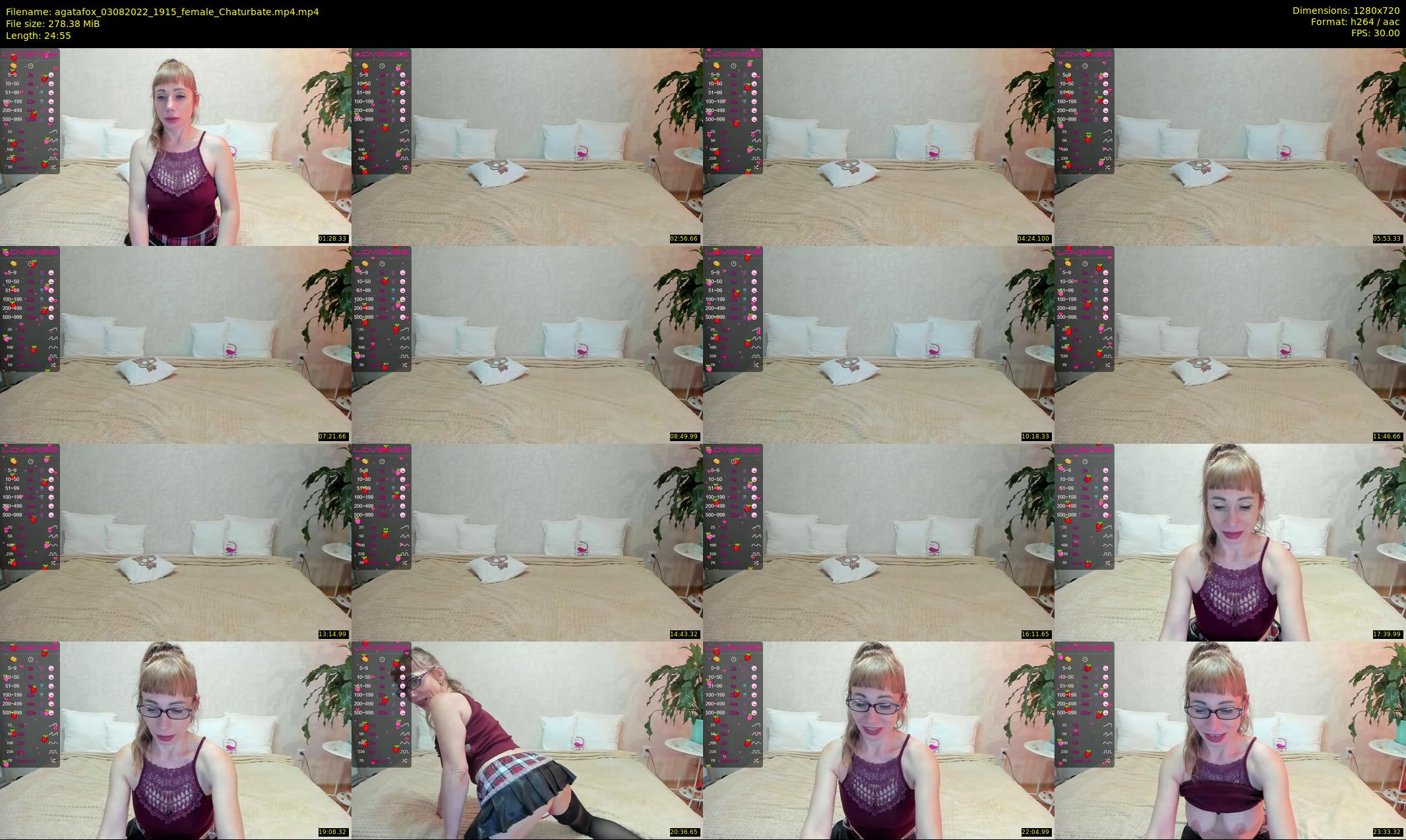agatafox — 25 minute Chaturbate female cam show recording, 720p, Aug 3, 2022